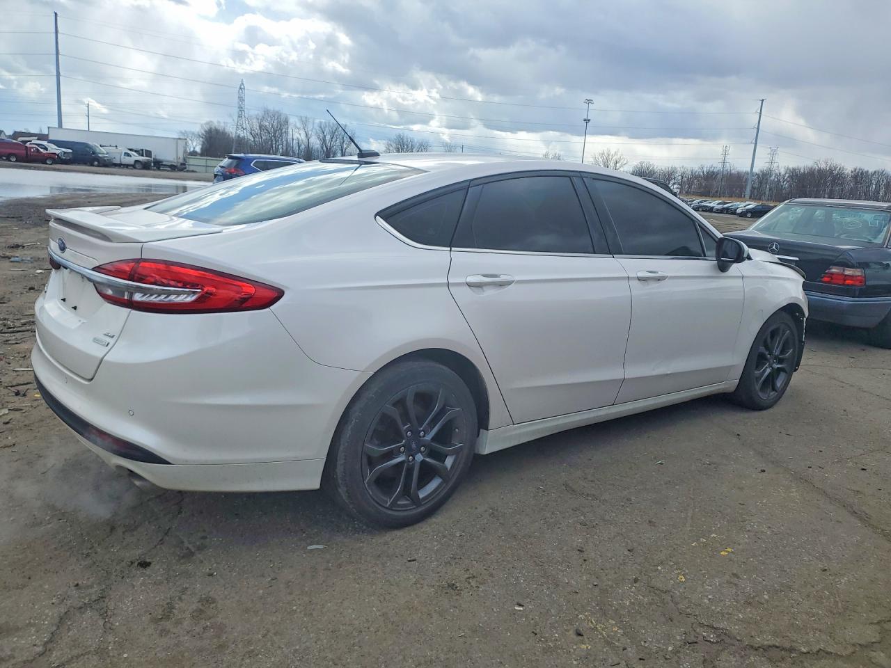 2018 Ford Fusion Se White vin: 3FA6P0HD2JR195541