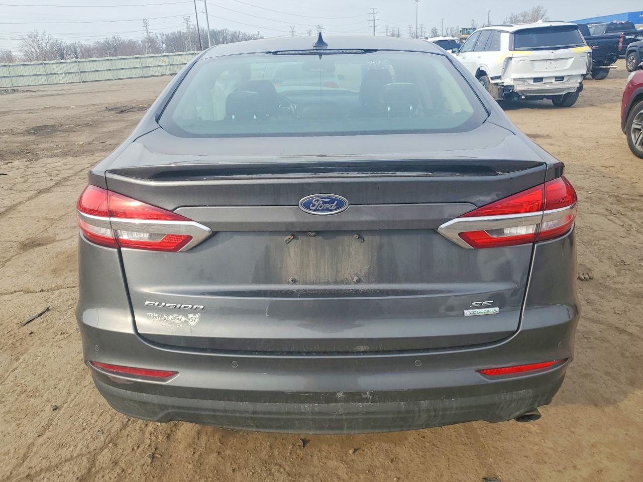 2019 Ford Fusion Se Gray vin: 3FA6P0HD2KR286164