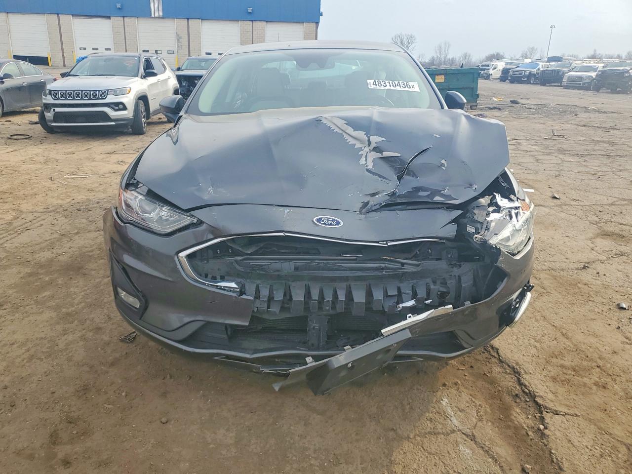 2019 Ford Fusion Se Gray vin: 3FA6P0HD2KR286164