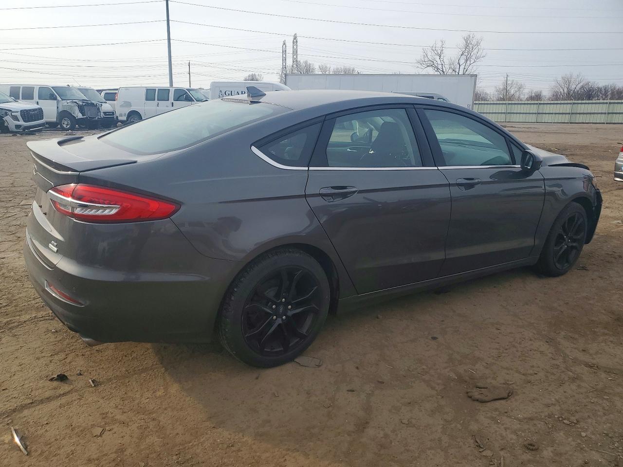 2019 Ford Fusion Se Gray vin: 3FA6P0HD2KR286164