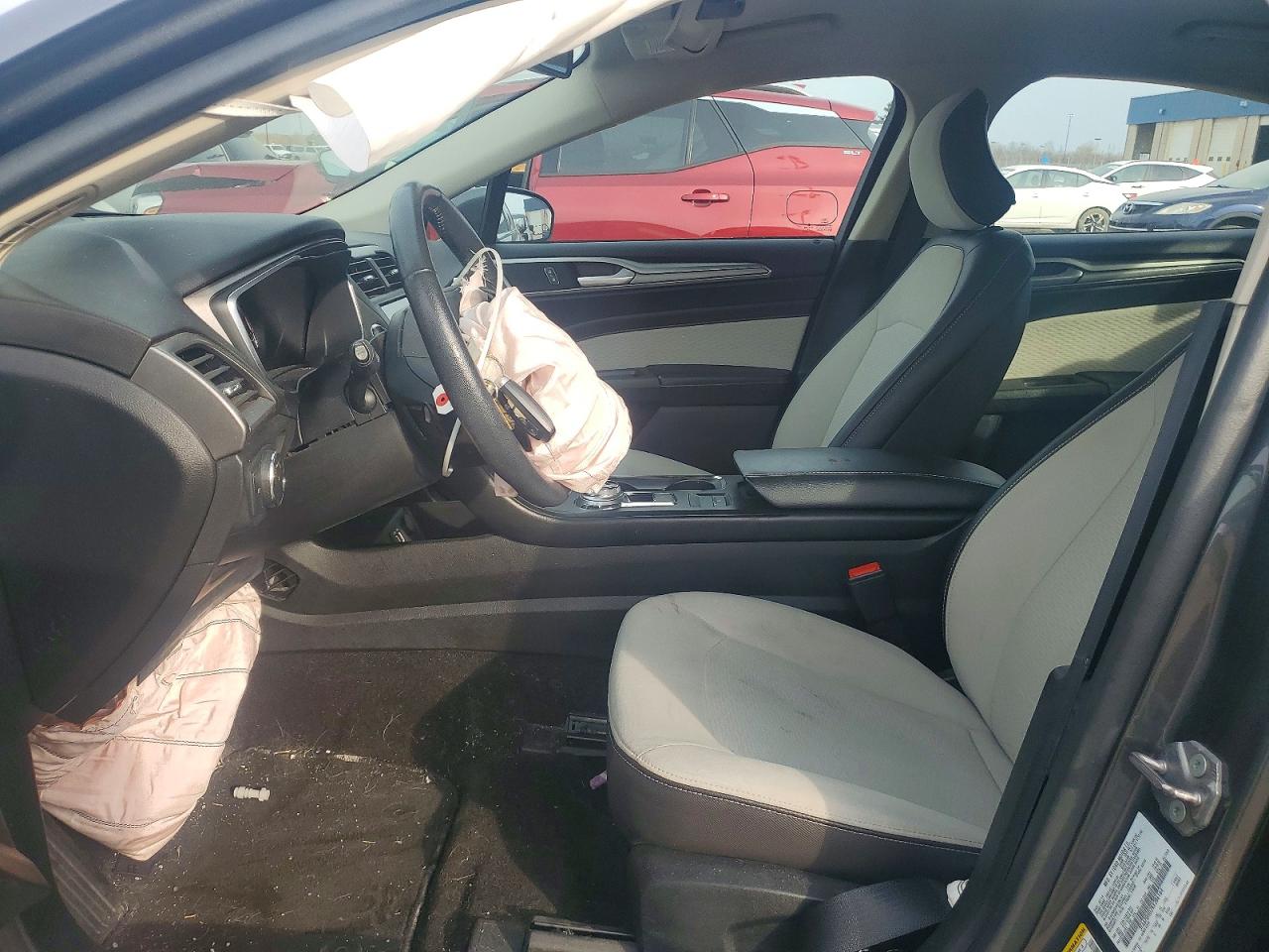 2019 Ford Fusion Se Gray vin: 3FA6P0HD2KR286164