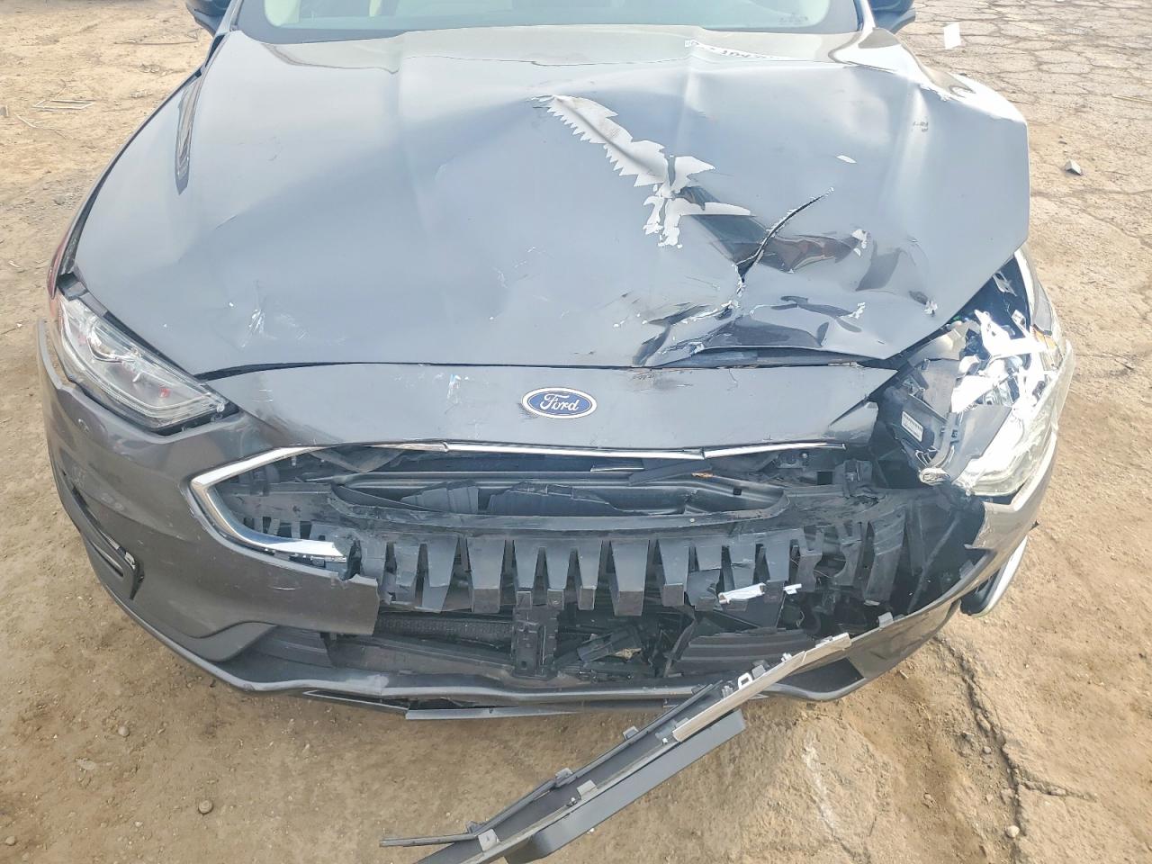 2019 Ford Fusion Se Gray vin: 3FA6P0HD2KR286164