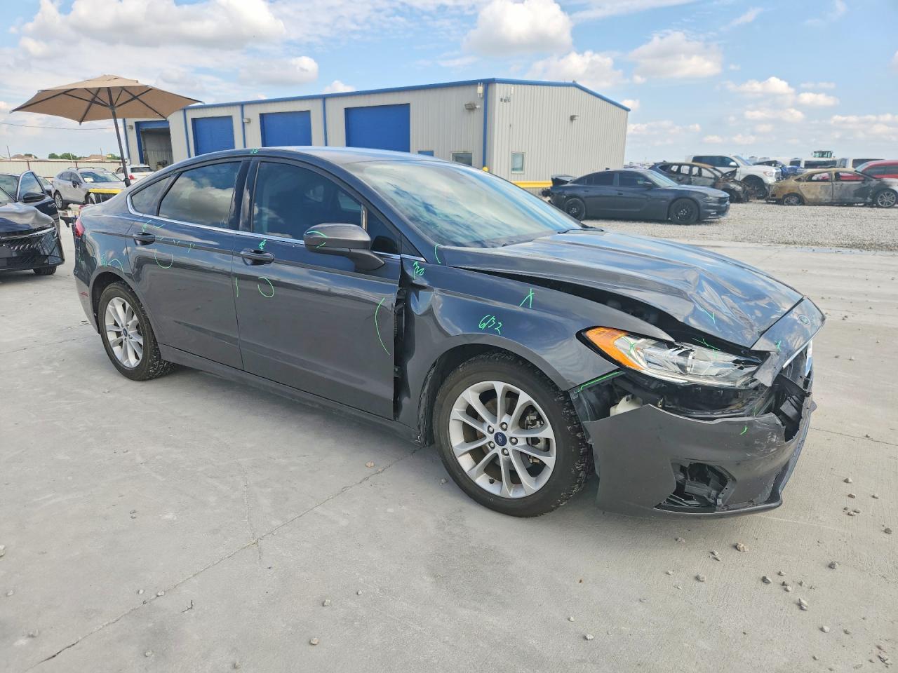 2020 Ford Fusion Se Gray vin: 3FA6P0HD2LR218271