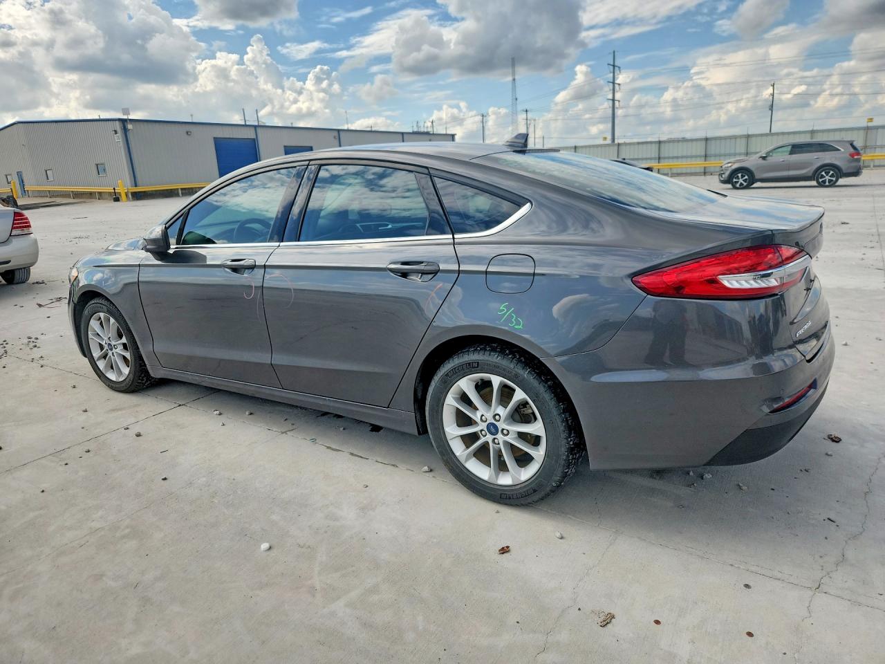 2020 Ford Fusion Se Gray vin: 3FA6P0HD2LR218271