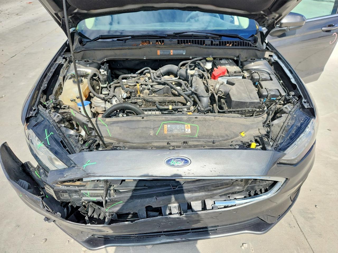 2020 Ford Fusion Se Gray vin: 3FA6P0HD2LR218271