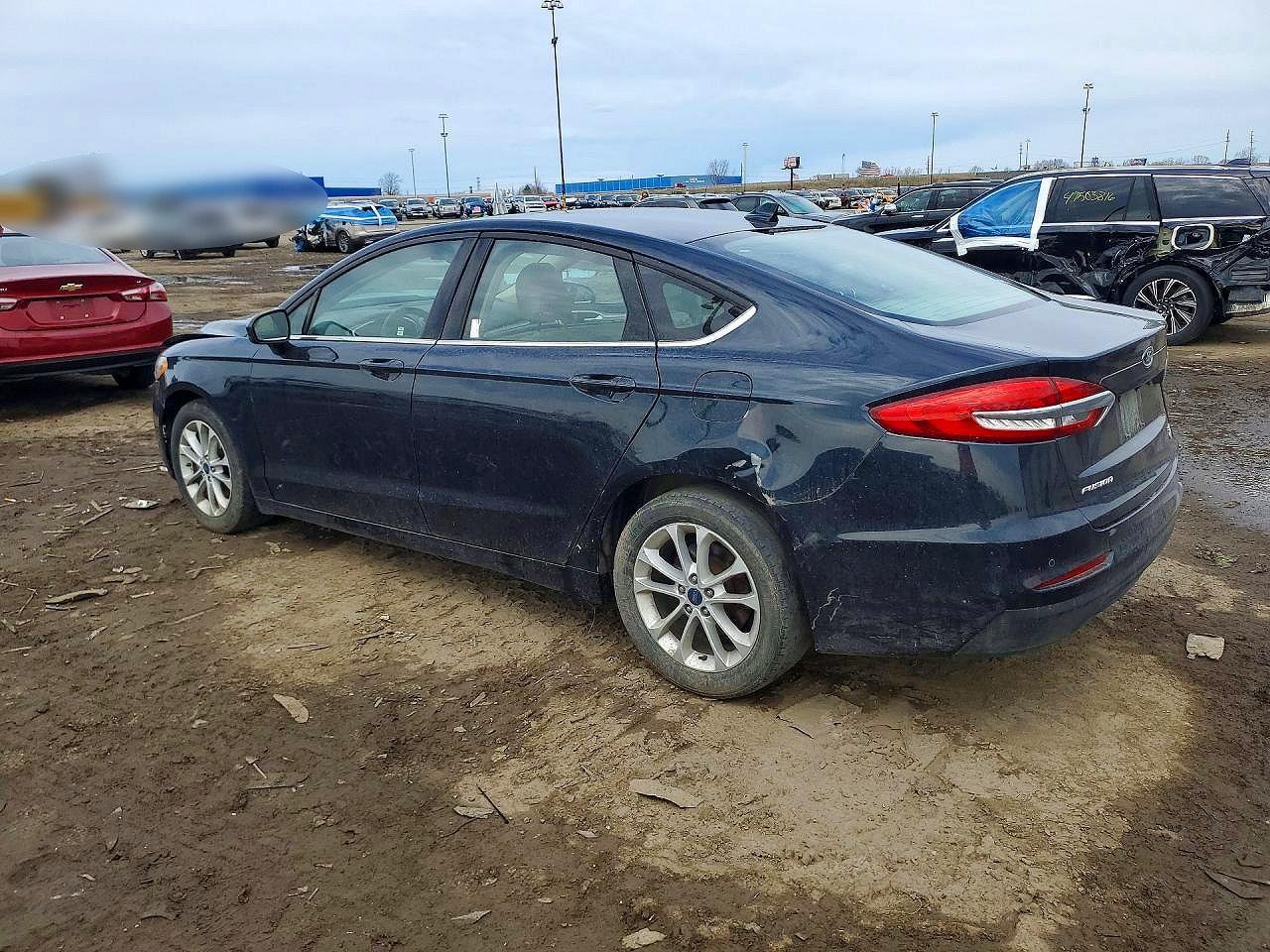 2020 Ford Fusion Se Blue vin: 3FA6P0HD2LR225835