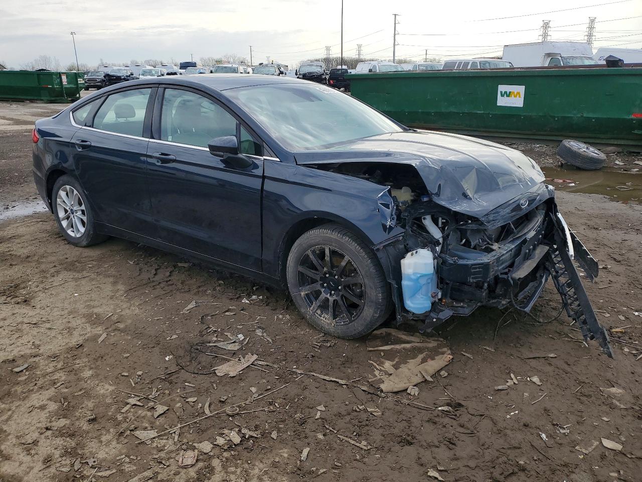 2020 Ford Fusion Se Blue vin: 3FA6P0HD2LR225835
