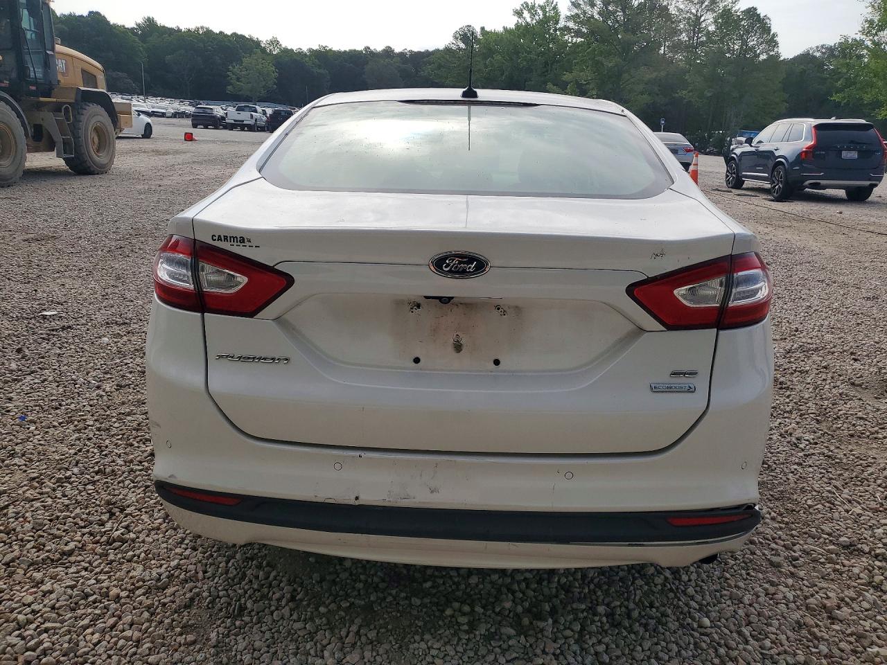 2014 Ford Fusion Se White vin: 3FA6P0HD3ER135337