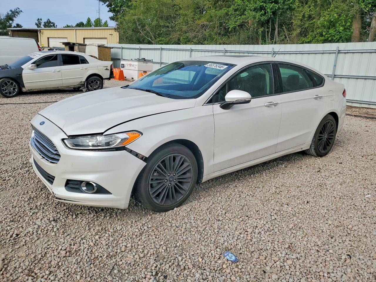2014 Ford Fusion Se White vin: 3FA6P0HD3ER135337
