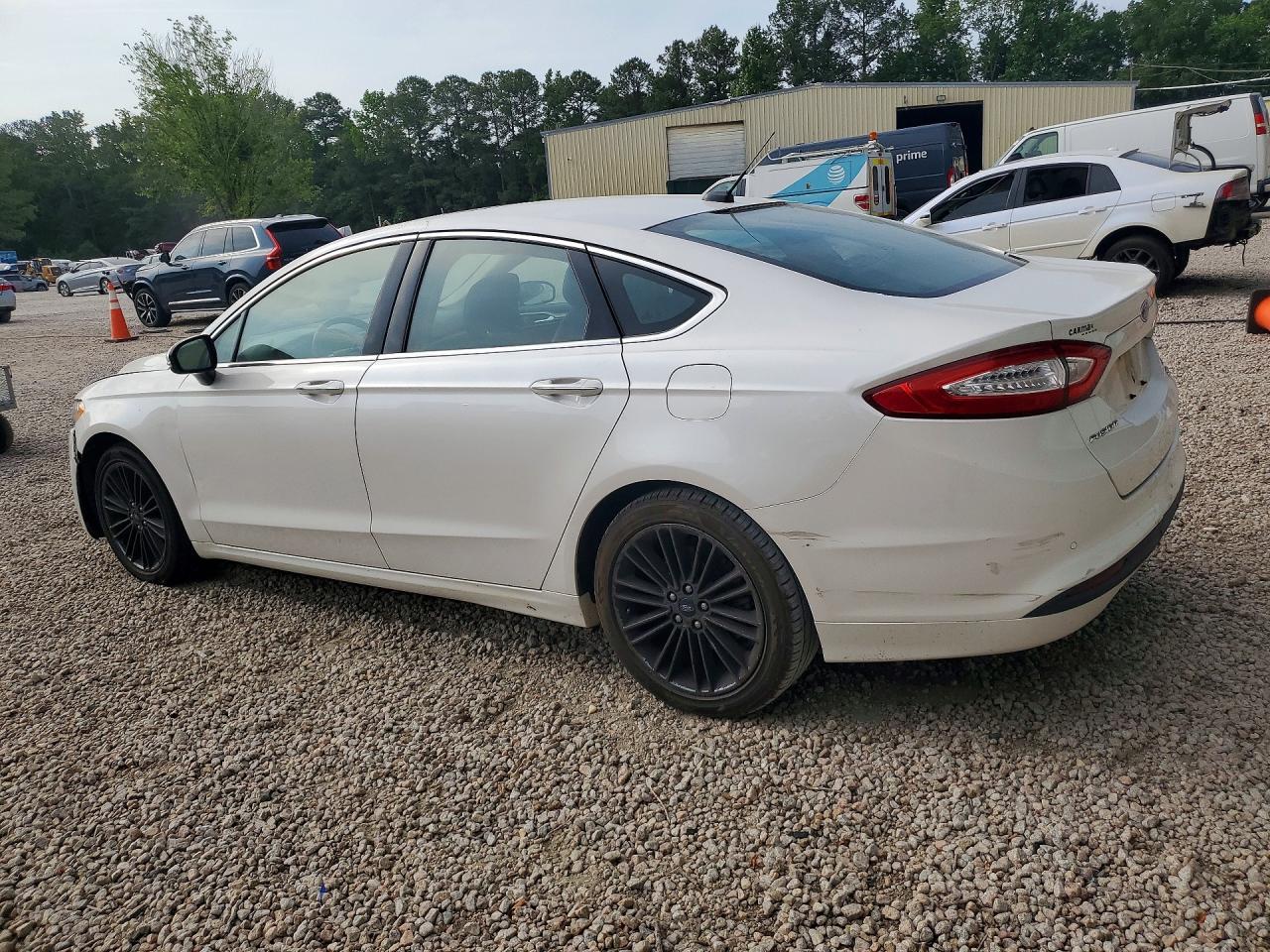 2014 Ford Fusion Se White vin: 3FA6P0HD3ER135337