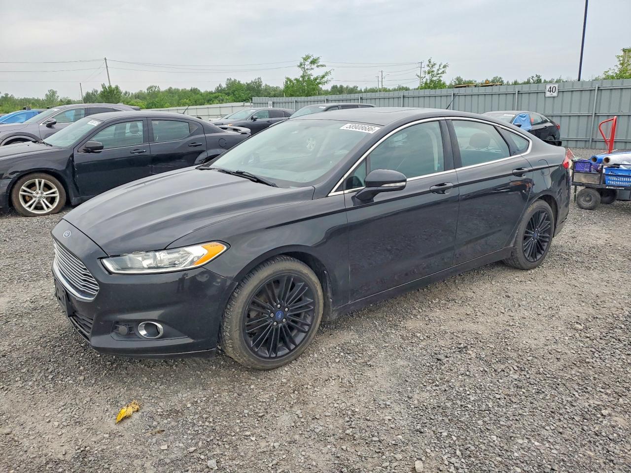 2014 Ford Fusion Se Black vin: 3FA6P0HD3ER153160