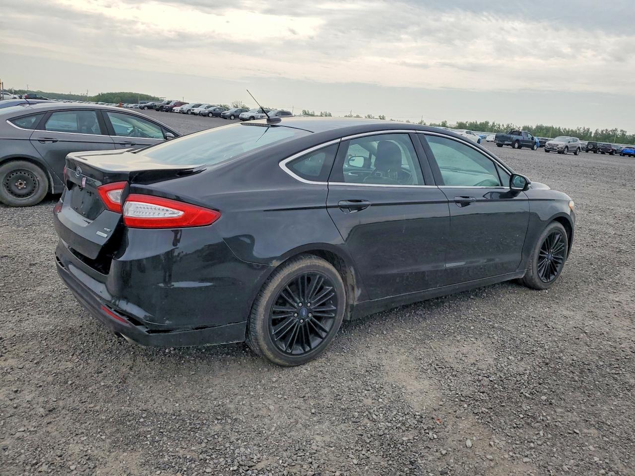2014 Ford Fusion Se Black vin: 3FA6P0HD3ER153160