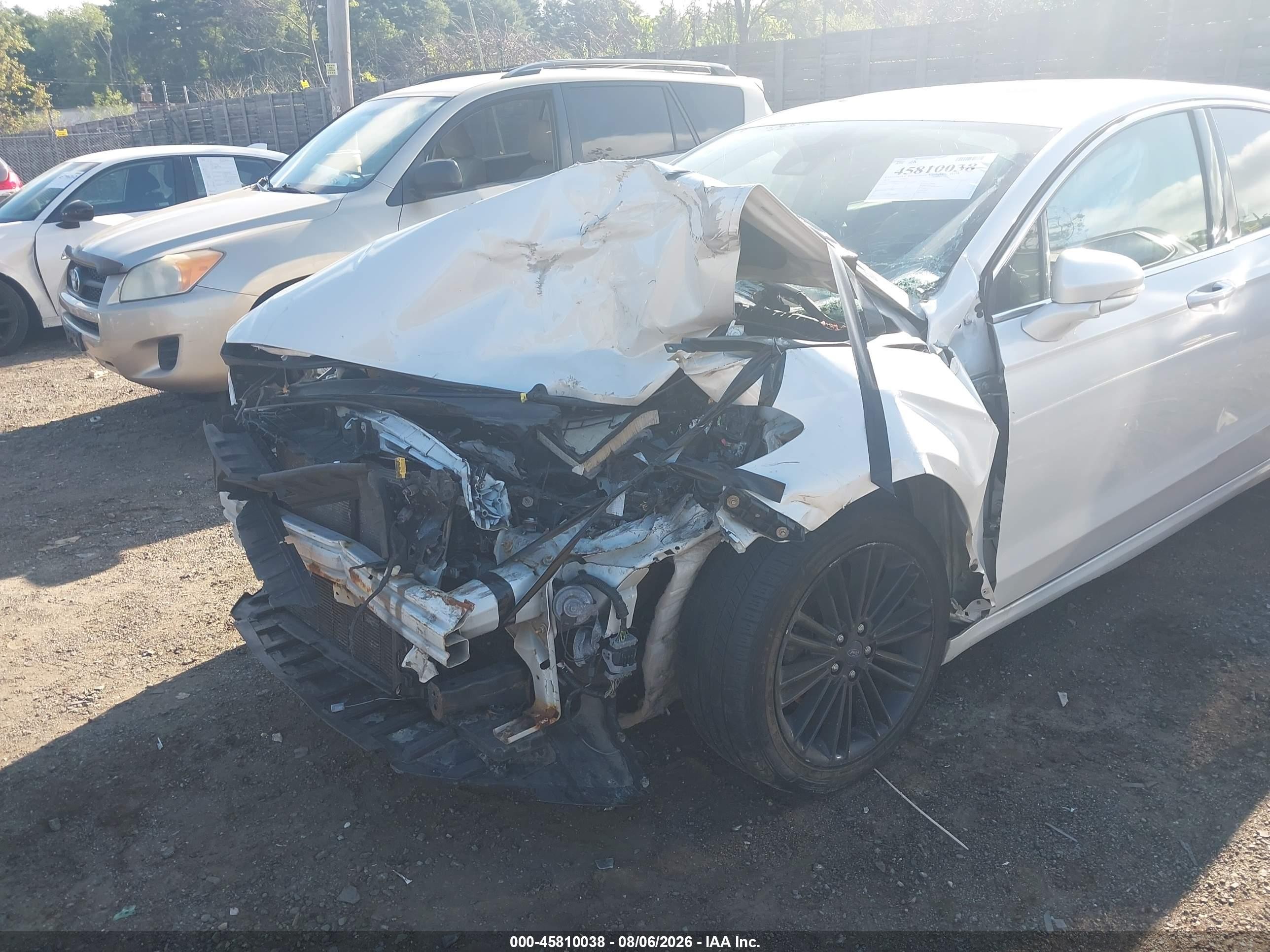 2014 Ford Fusion Se White vin: 3FA6P0HD3ER166684