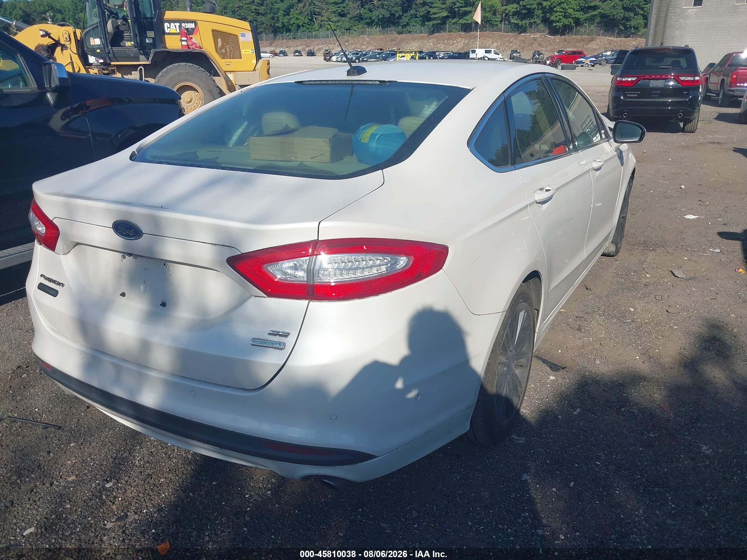 2014 Ford Fusion Se White vin: 3FA6P0HD3ER166684