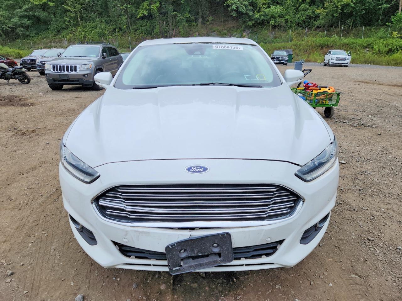 2014 Ford Fusion Se White vin: 3FA6P0HD3ER172856