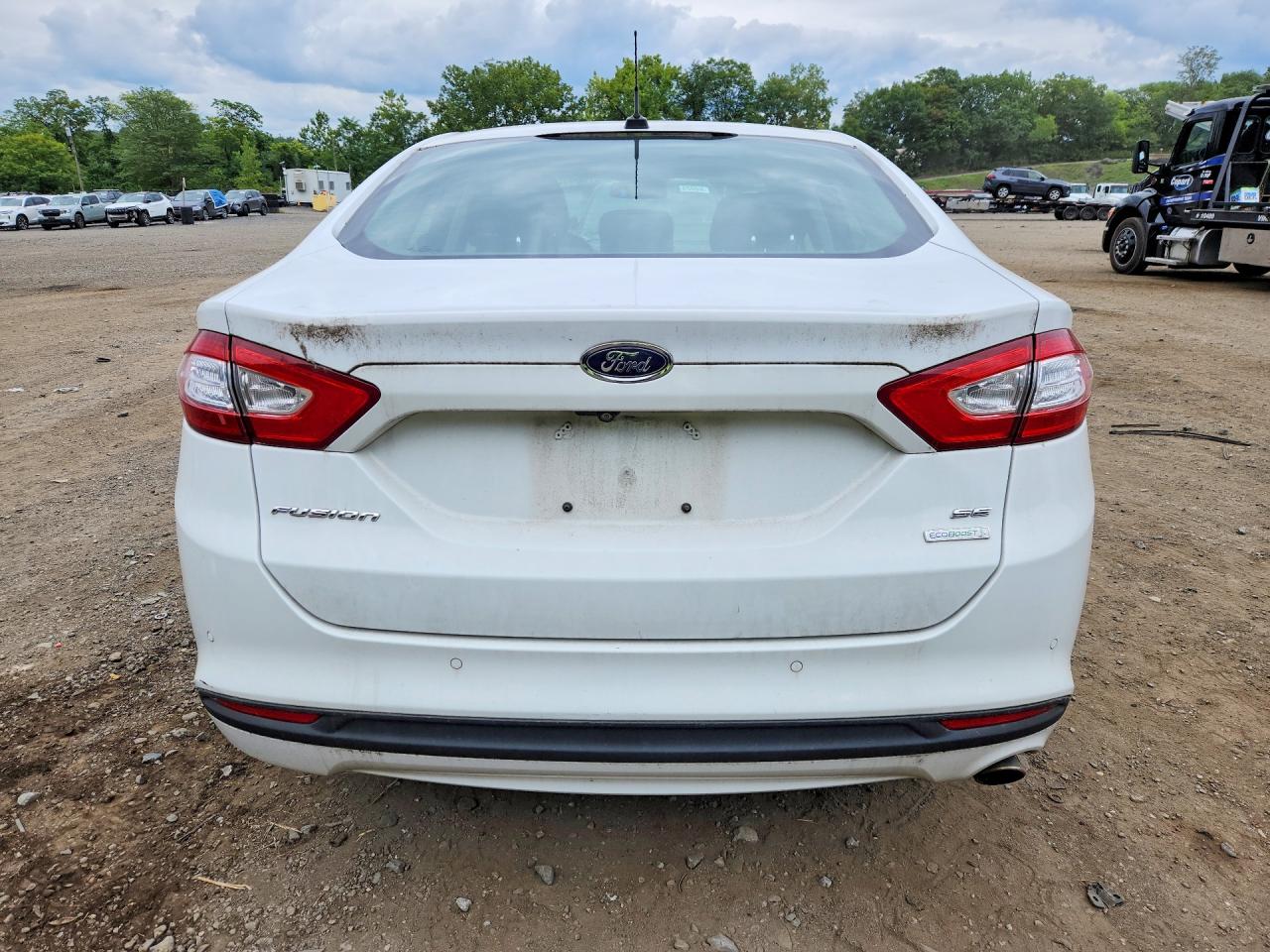 2014 Ford Fusion Se White vin: 3FA6P0HD3ER172856