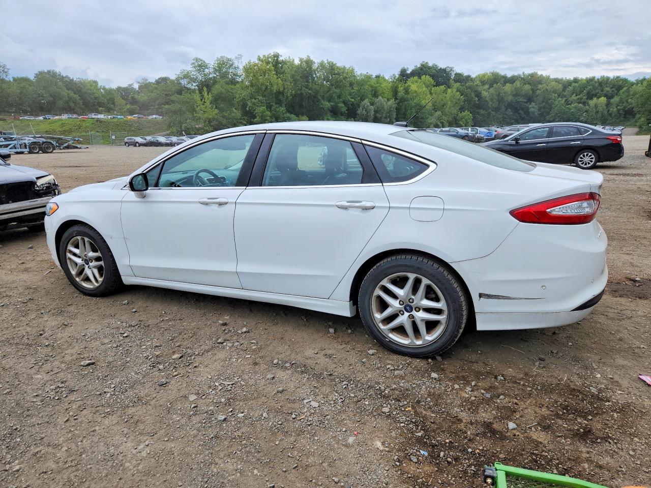 2014 Ford Fusion Se White vin: 3FA6P0HD3ER172856