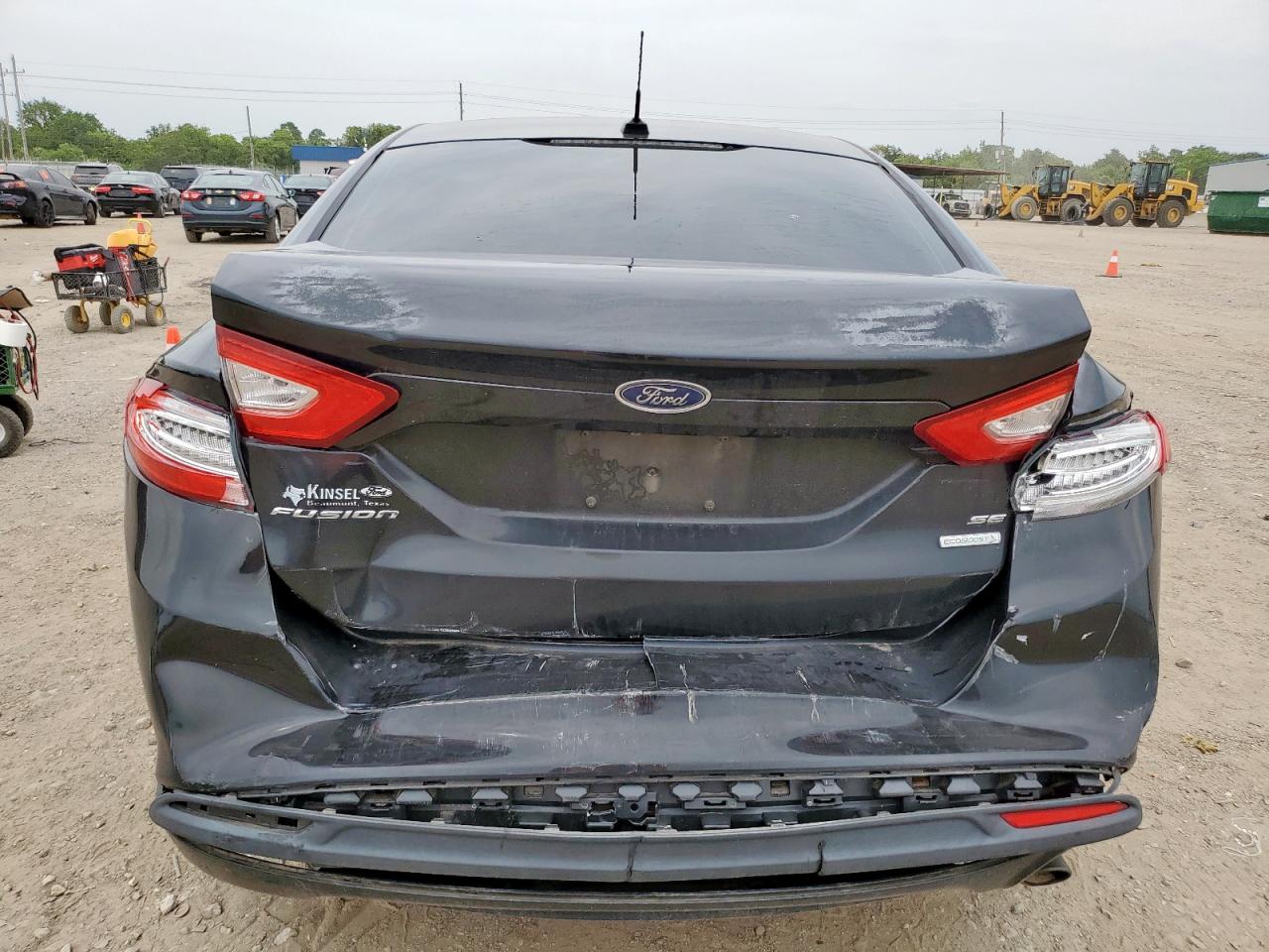 2014 Ford Fusion Se Black vin: 3FA6P0HD3ER176230