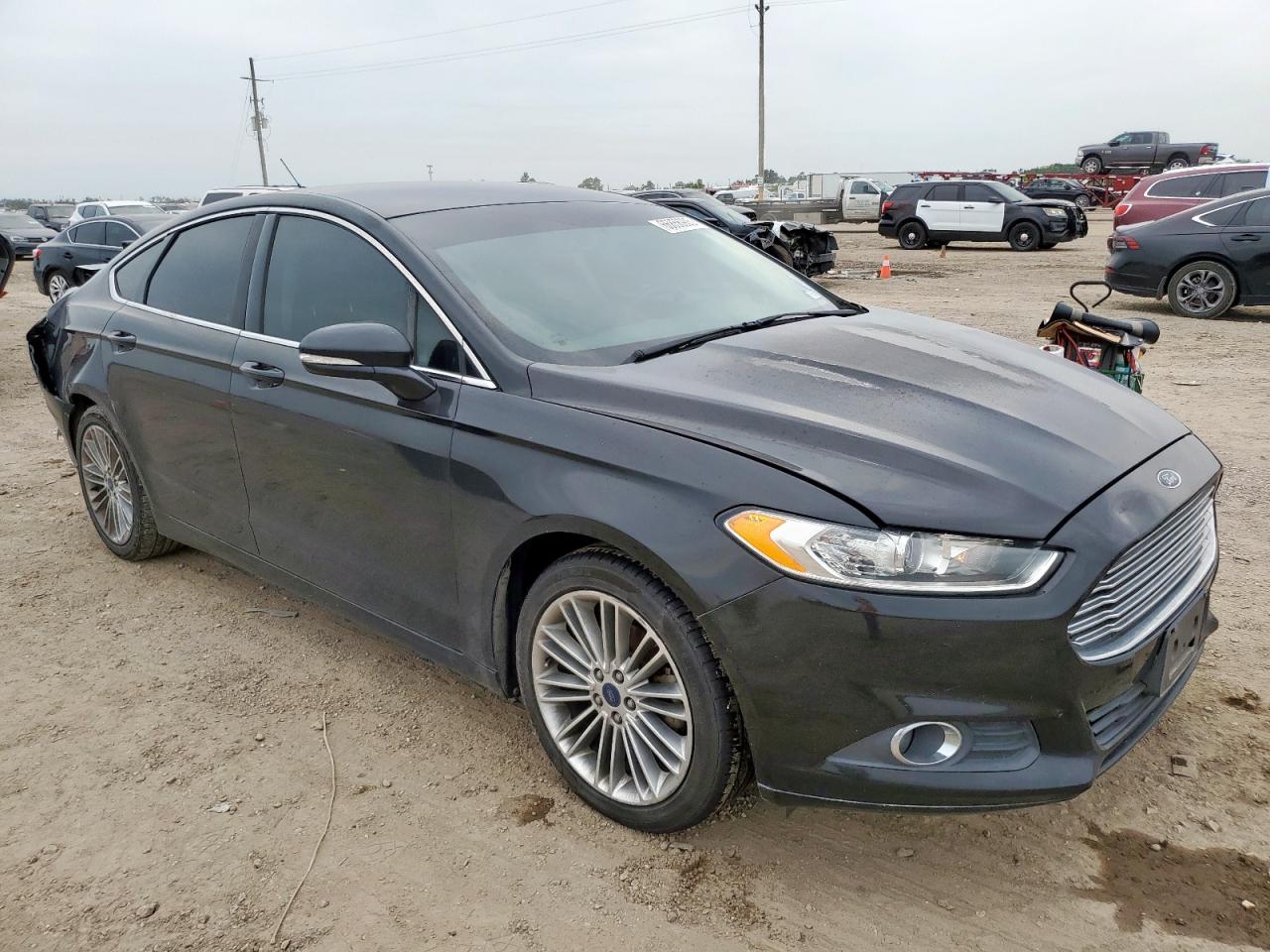 2014 Ford Fusion Se Black vin: 3FA6P0HD3ER176230