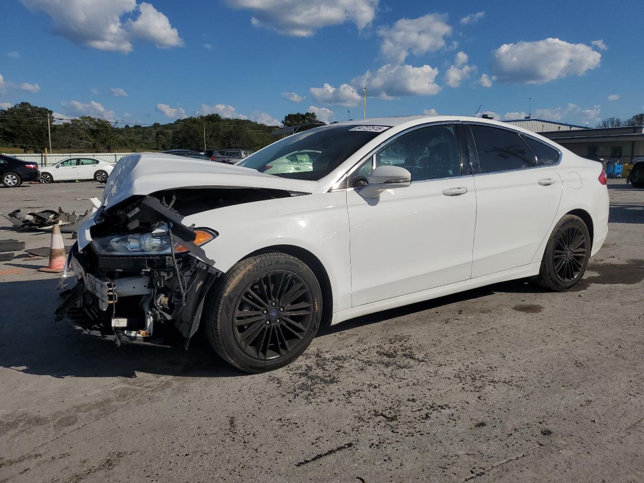 2014 Ford Fusion Se White vin: 3FA6P0HD3ER200025