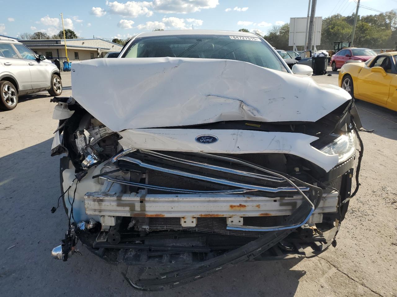 2014 Ford Fusion Se White vin: 3FA6P0HD3ER200025