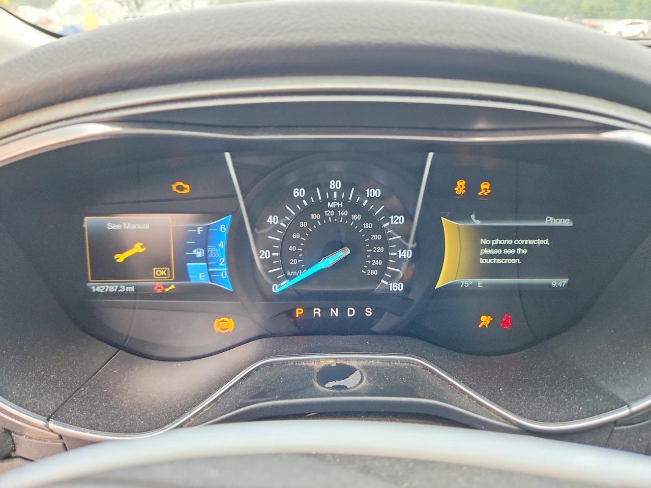 2014 Ford Fusion Se Gray vin: 3FA6P0HD3ER207587