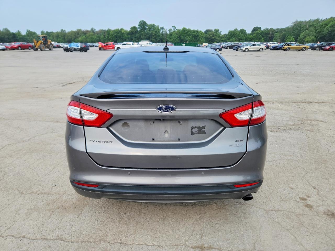 2014 Ford Fusion Se Gray vin: 3FA6P0HD3ER207587