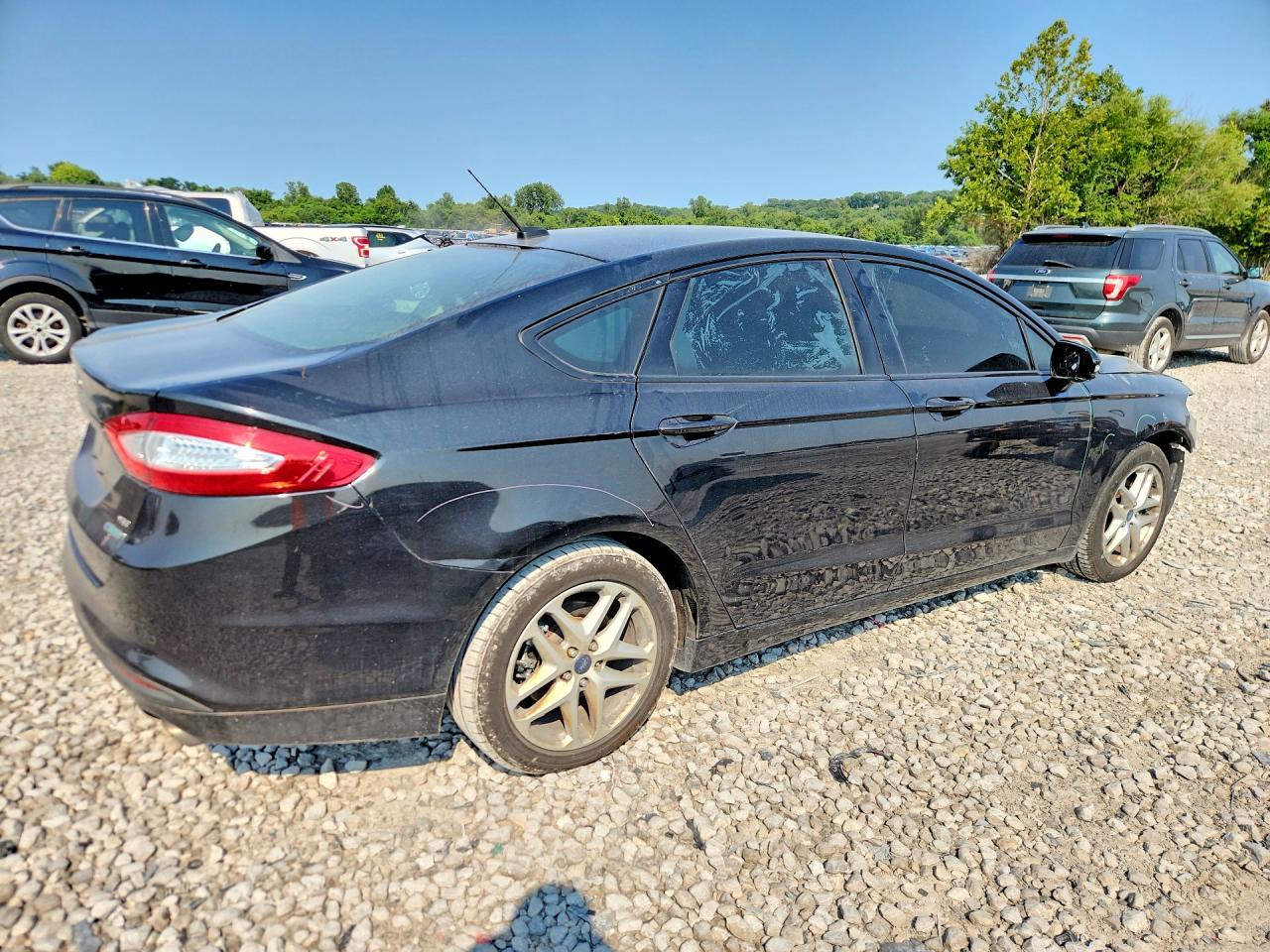 2014 Ford Fusion Se Black vin: 3FA6P0HD3ER218699