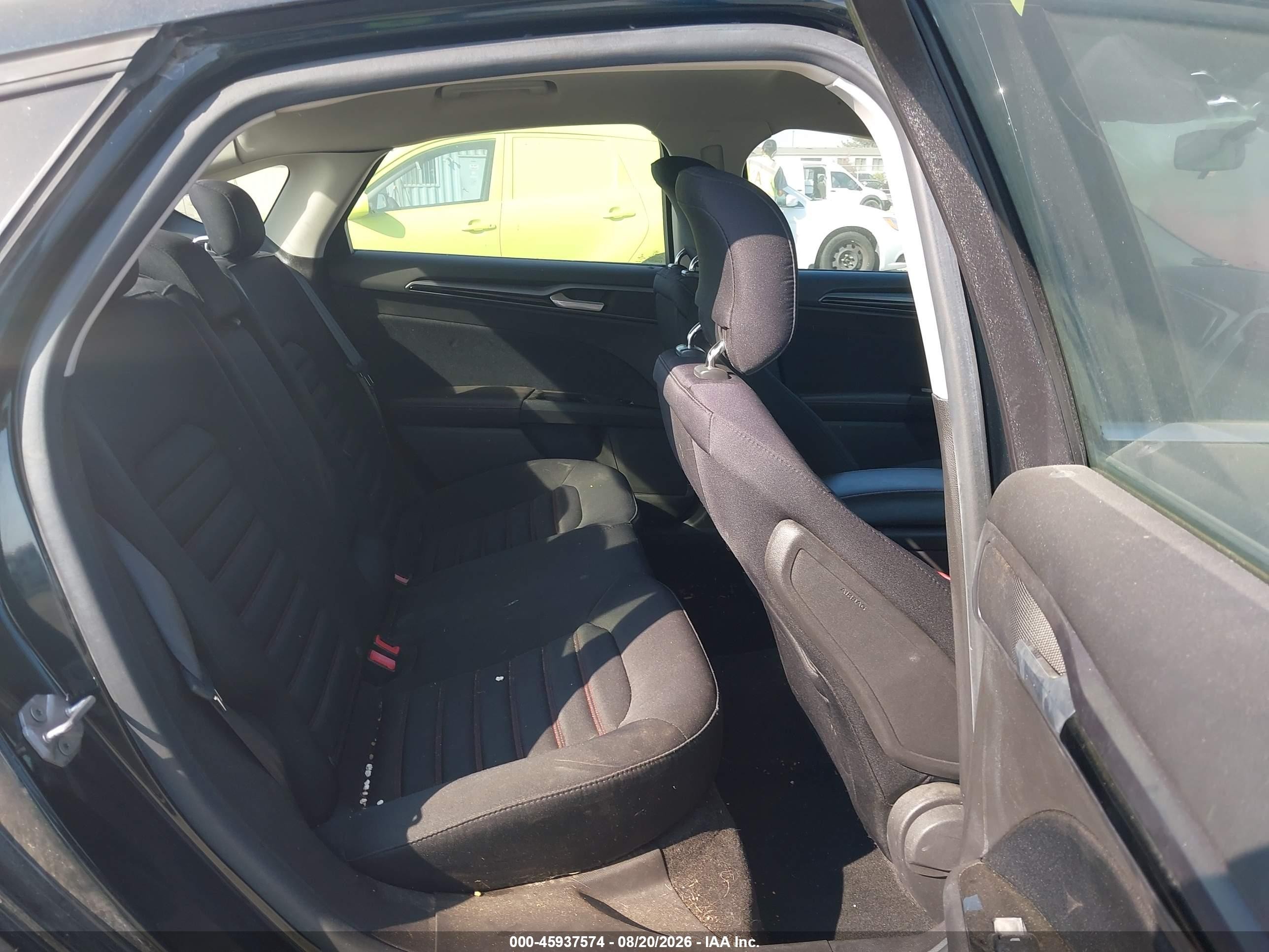 2014 Ford Fusion Se Black vin: 3FA6P0HD3ER232652