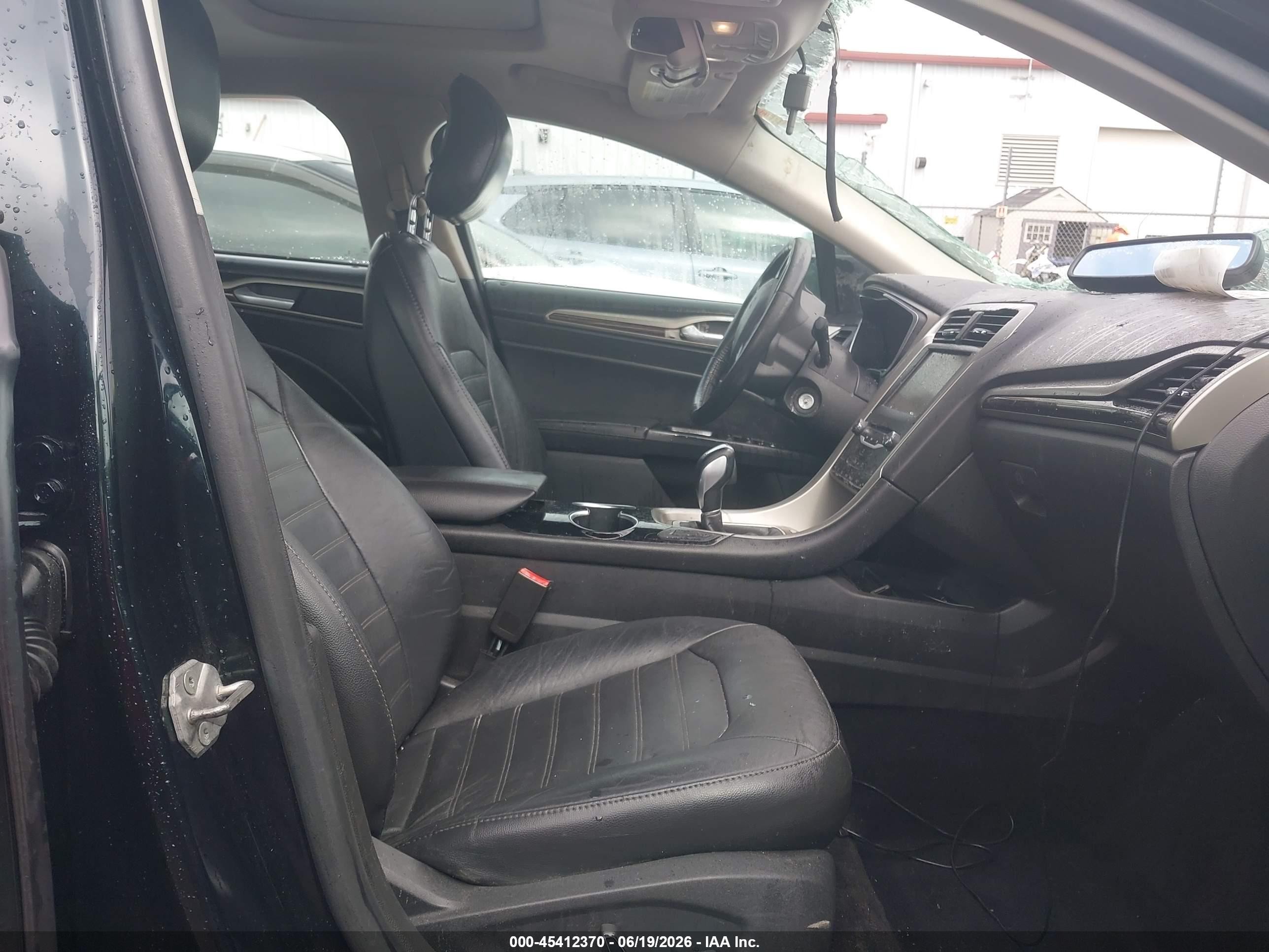 2014 Ford Fusion Se Black vin: 3FA6P0HD3ER247023