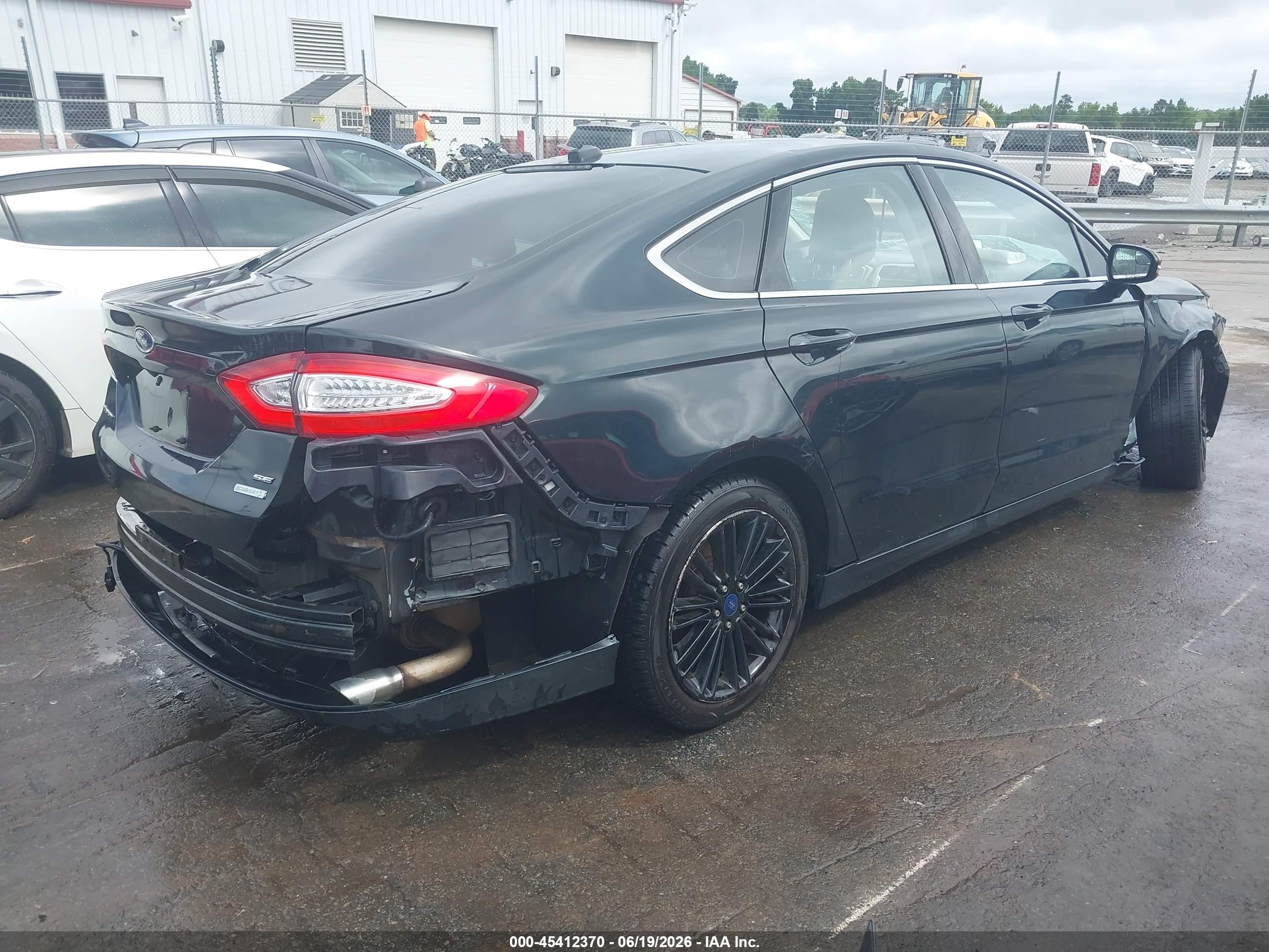 2014 Ford Fusion Se Black vin: 3FA6P0HD3ER247023