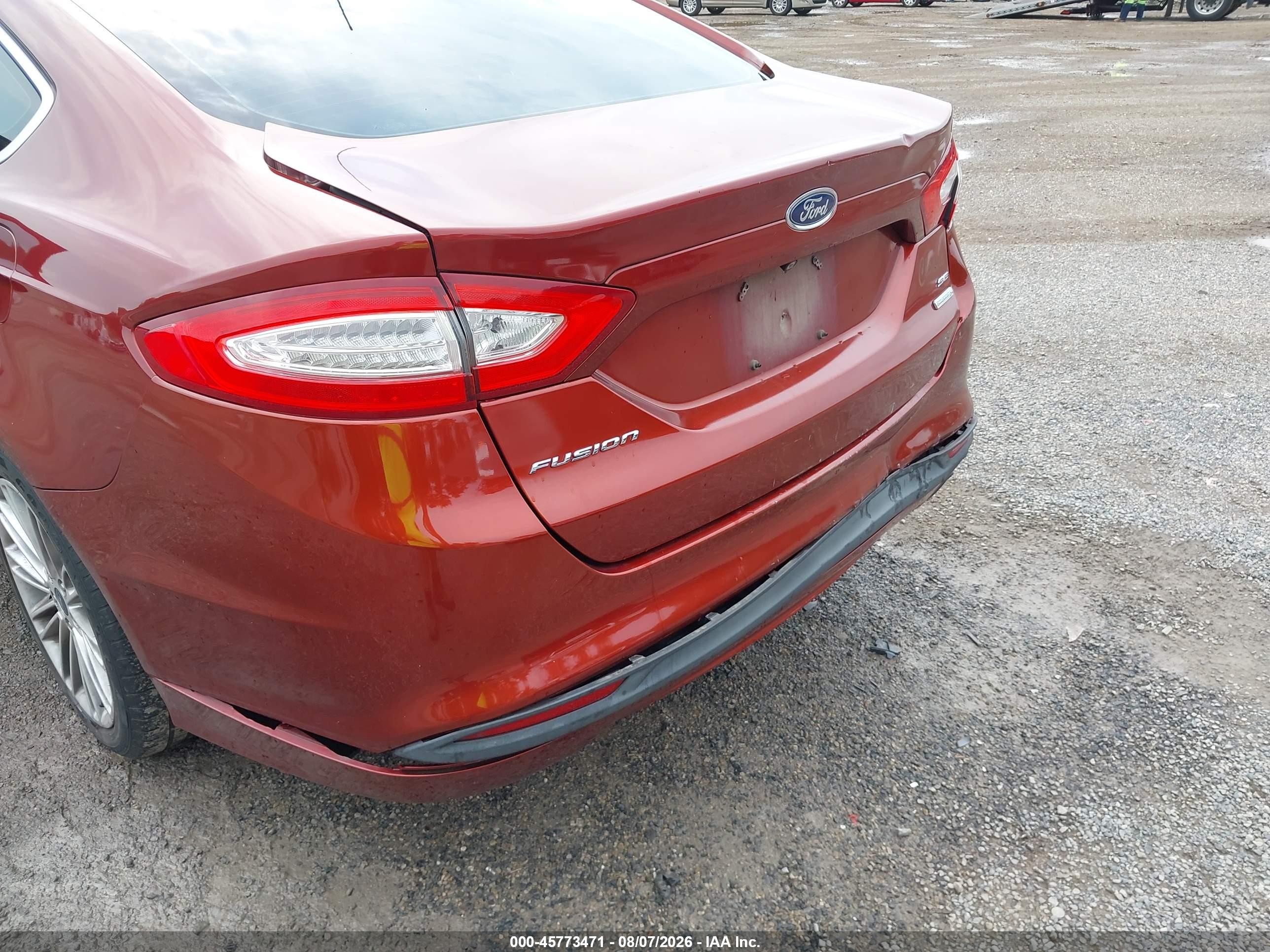 2014 Ford Fusion Se Burgundy vin: 3FA6P0HD3ER313649