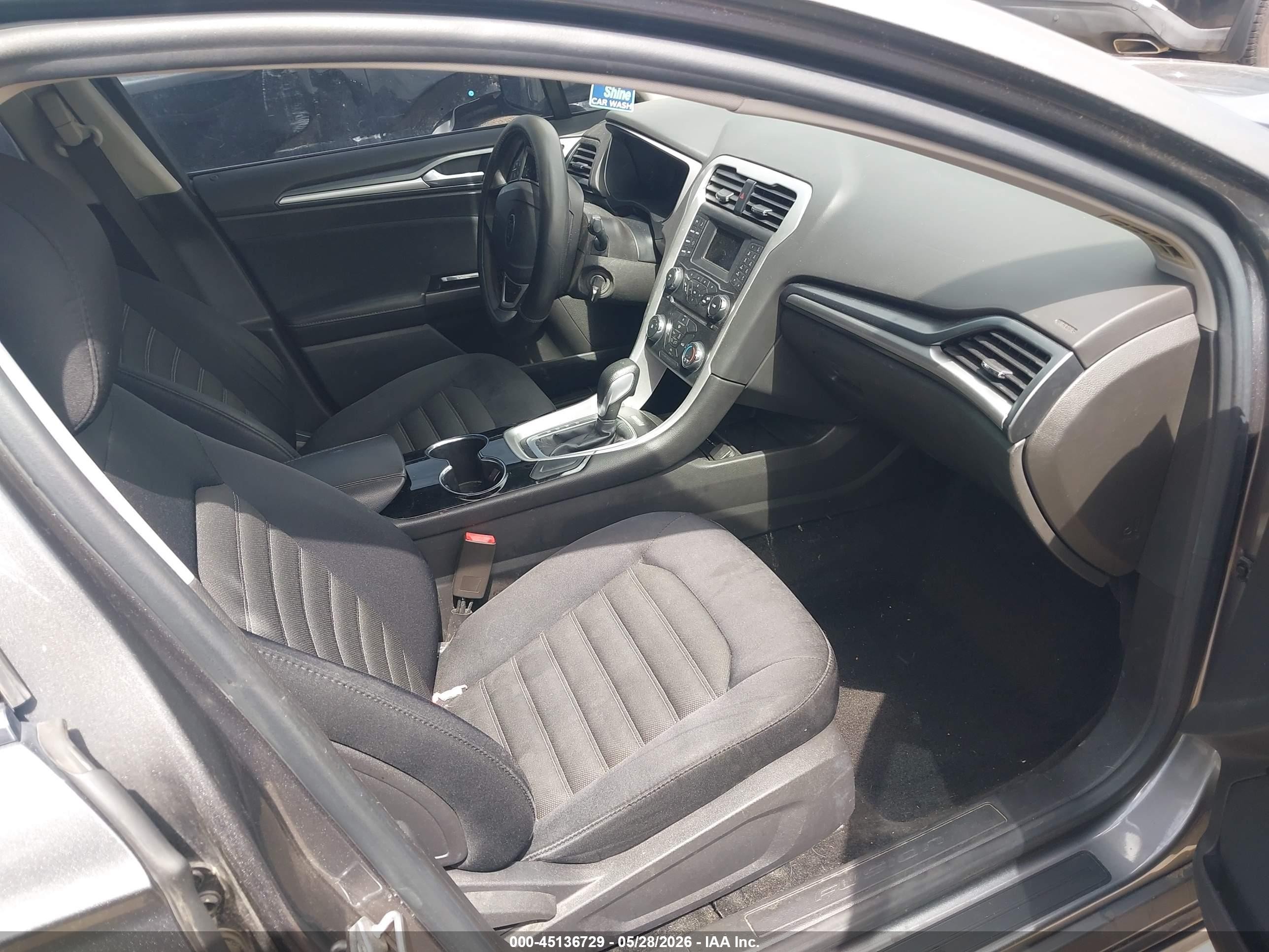 2014 Ford Fusion Se Black vin: 3FA6P0HD3ER333500