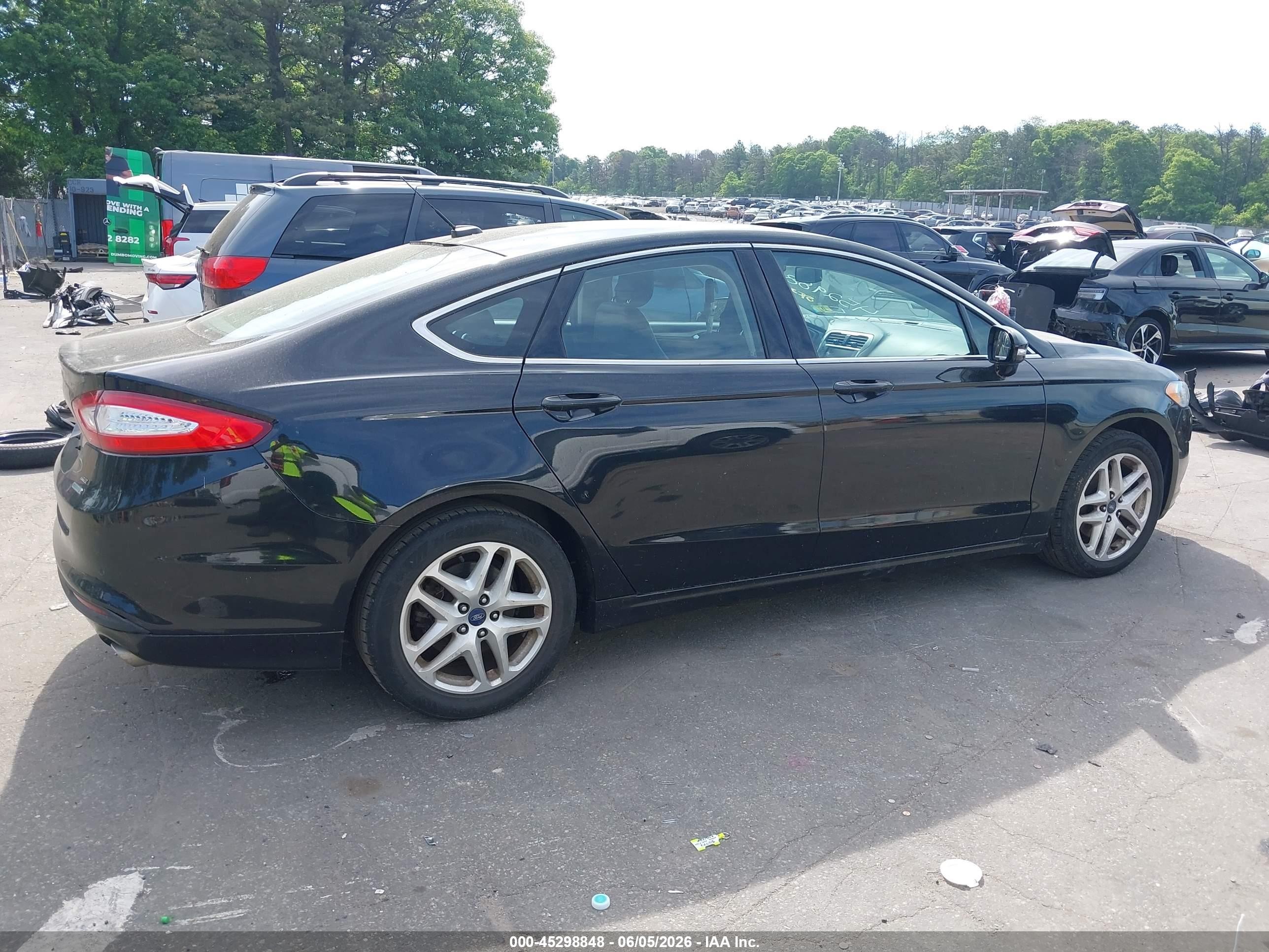 2014 Ford Fusion Se Black vin: 3FA6P0HD3ER334811