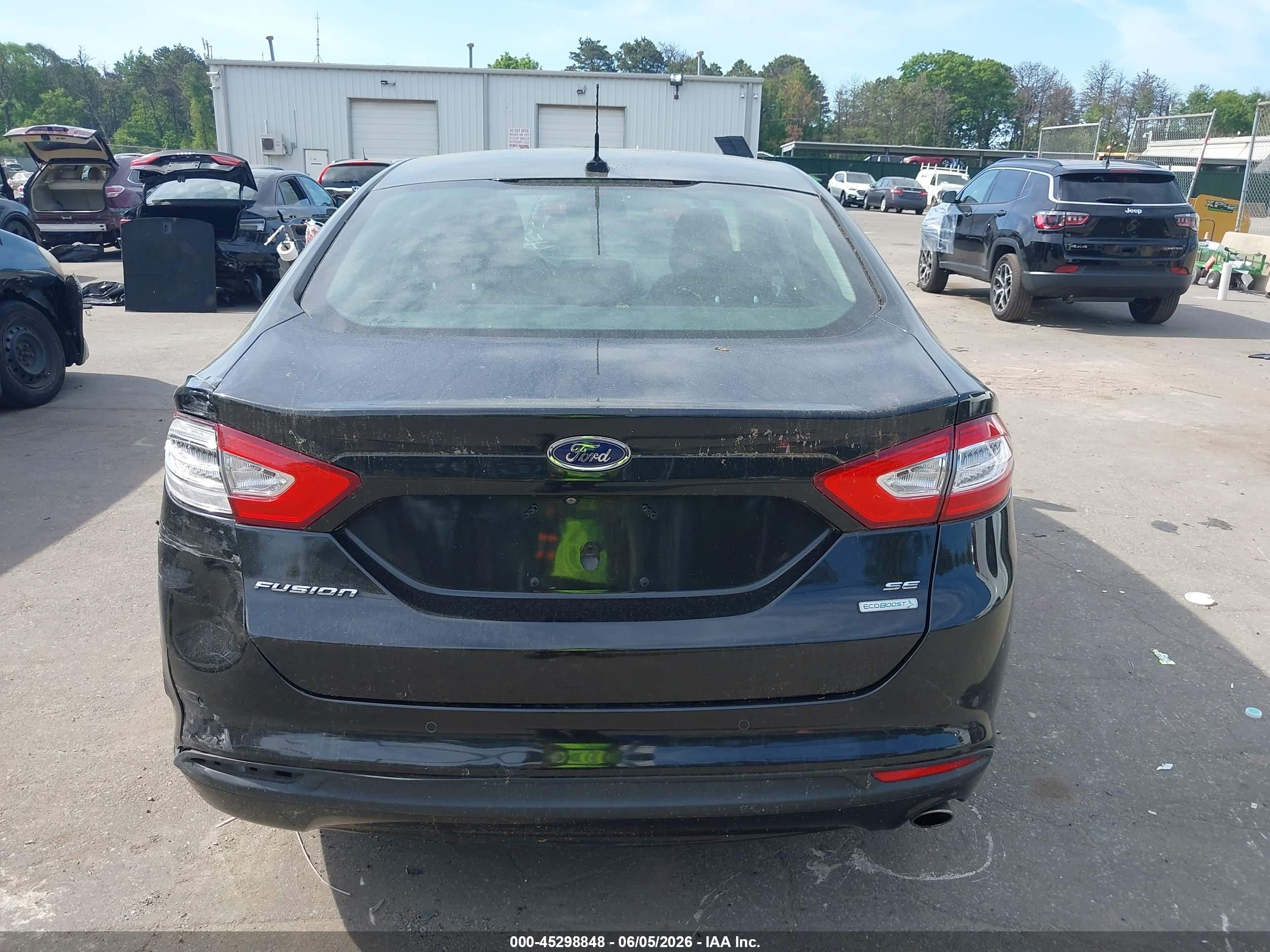 2014 Ford Fusion Se Black vin: 3FA6P0HD3ER334811