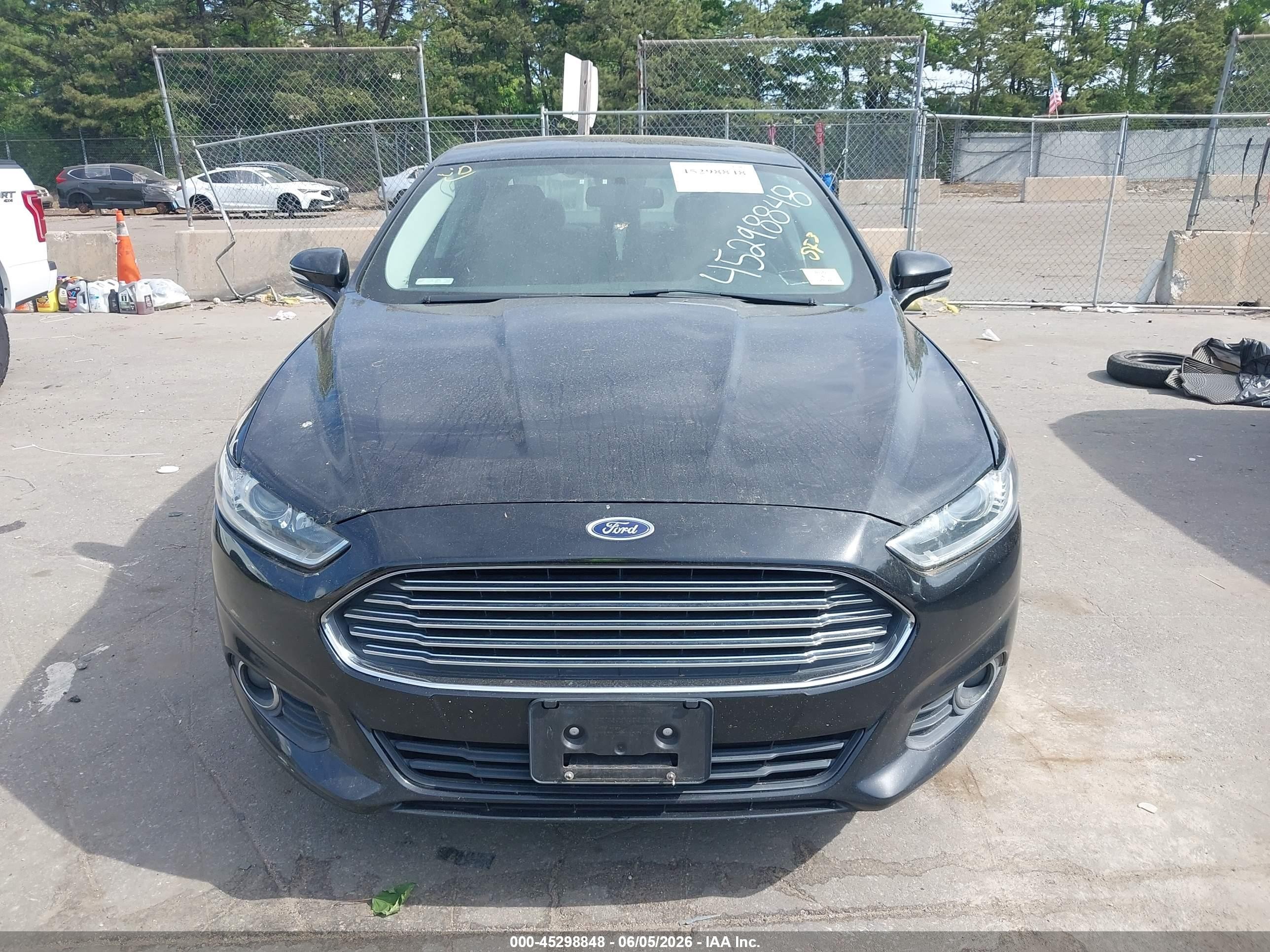 2014 Ford Fusion Se Black vin: 3FA6P0HD3ER334811