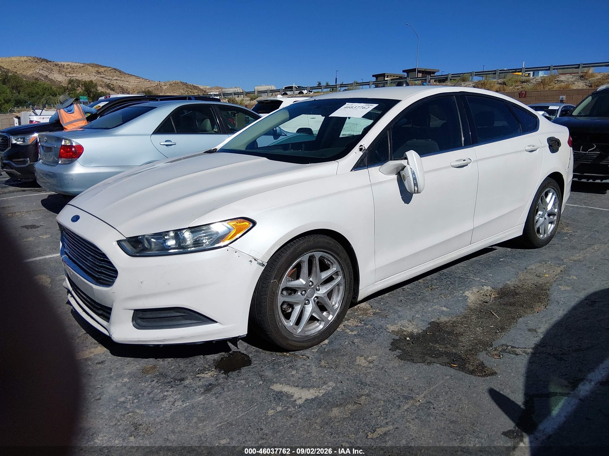 2014 Ford Fusion Se Белый vin: 3FA6P0HD3ER378839