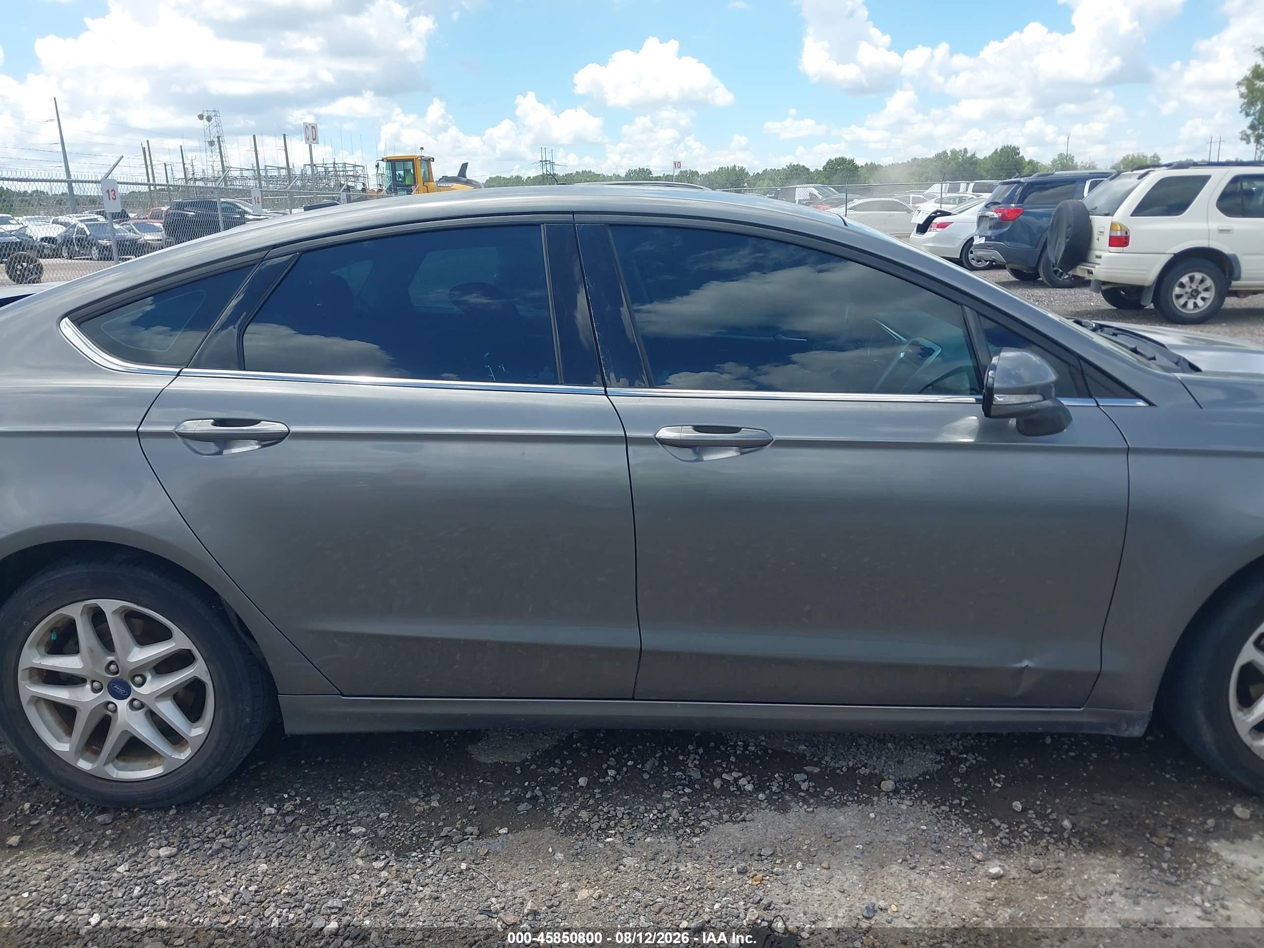 2014 Ford Fusion Se Gray vin: 3FA6P0HD3ER386391