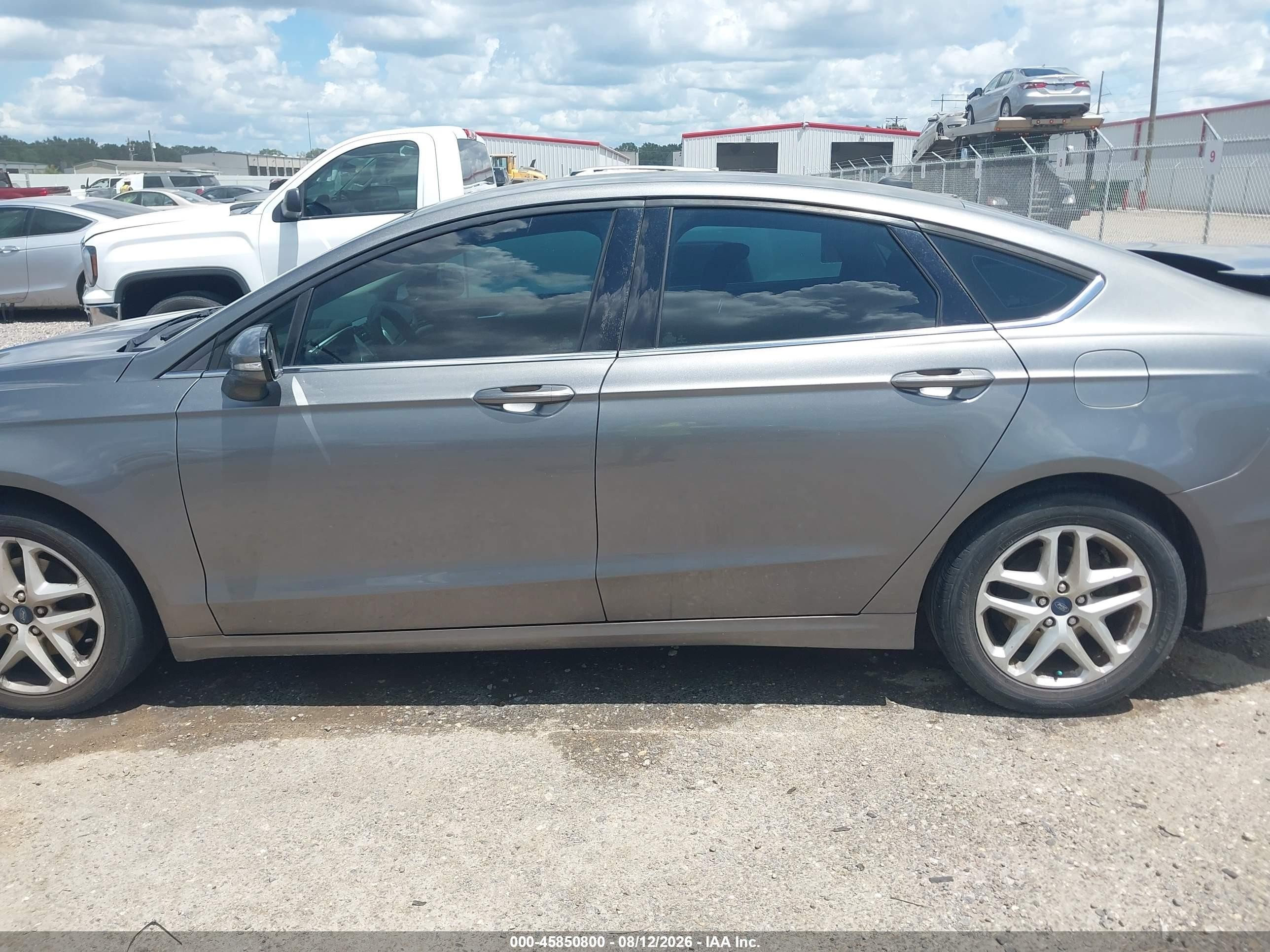 2014 Ford Fusion Se Gray vin: 3FA6P0HD3ER386391