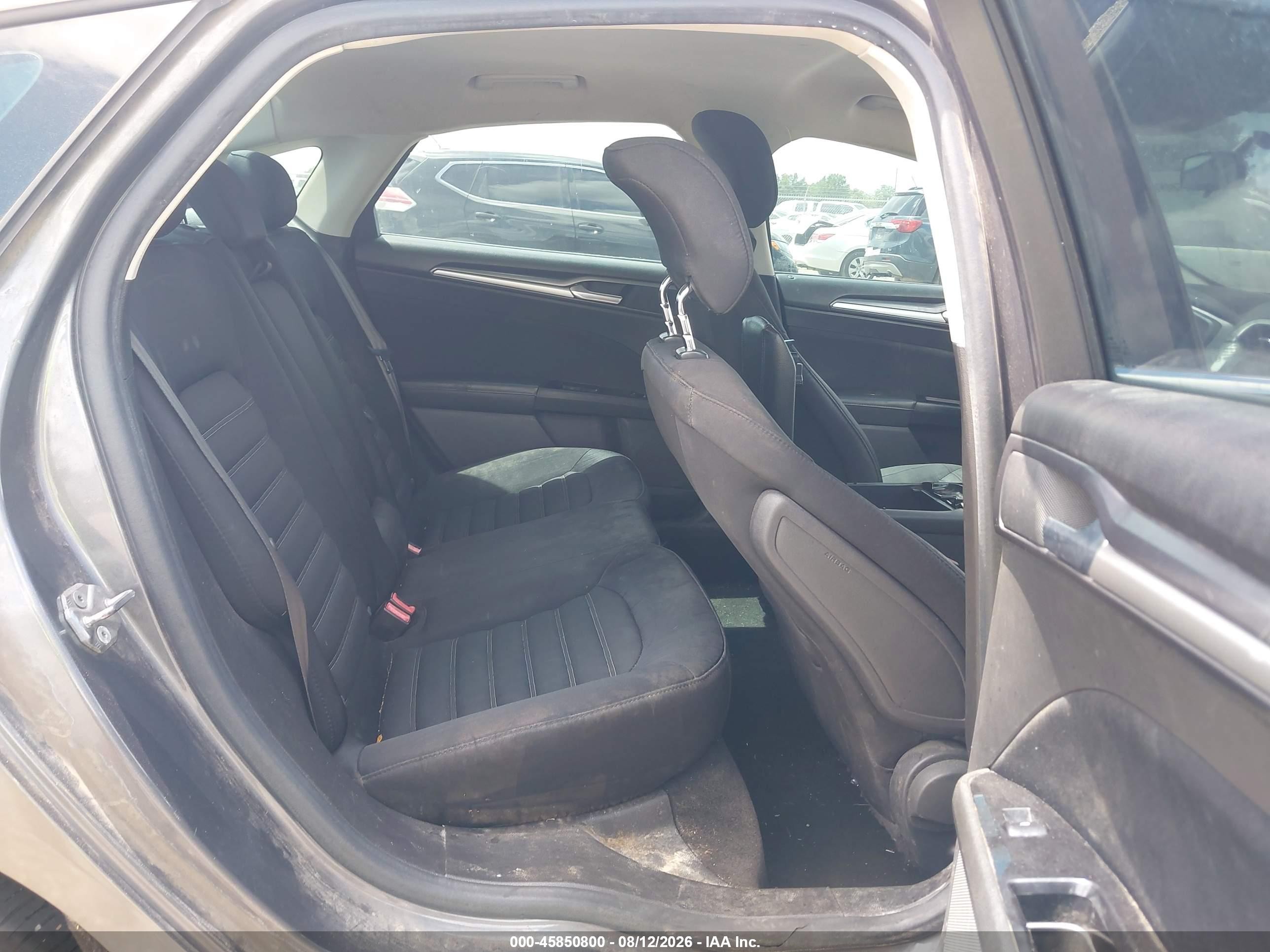 2014 Ford Fusion Se Gray vin: 3FA6P0HD3ER386391