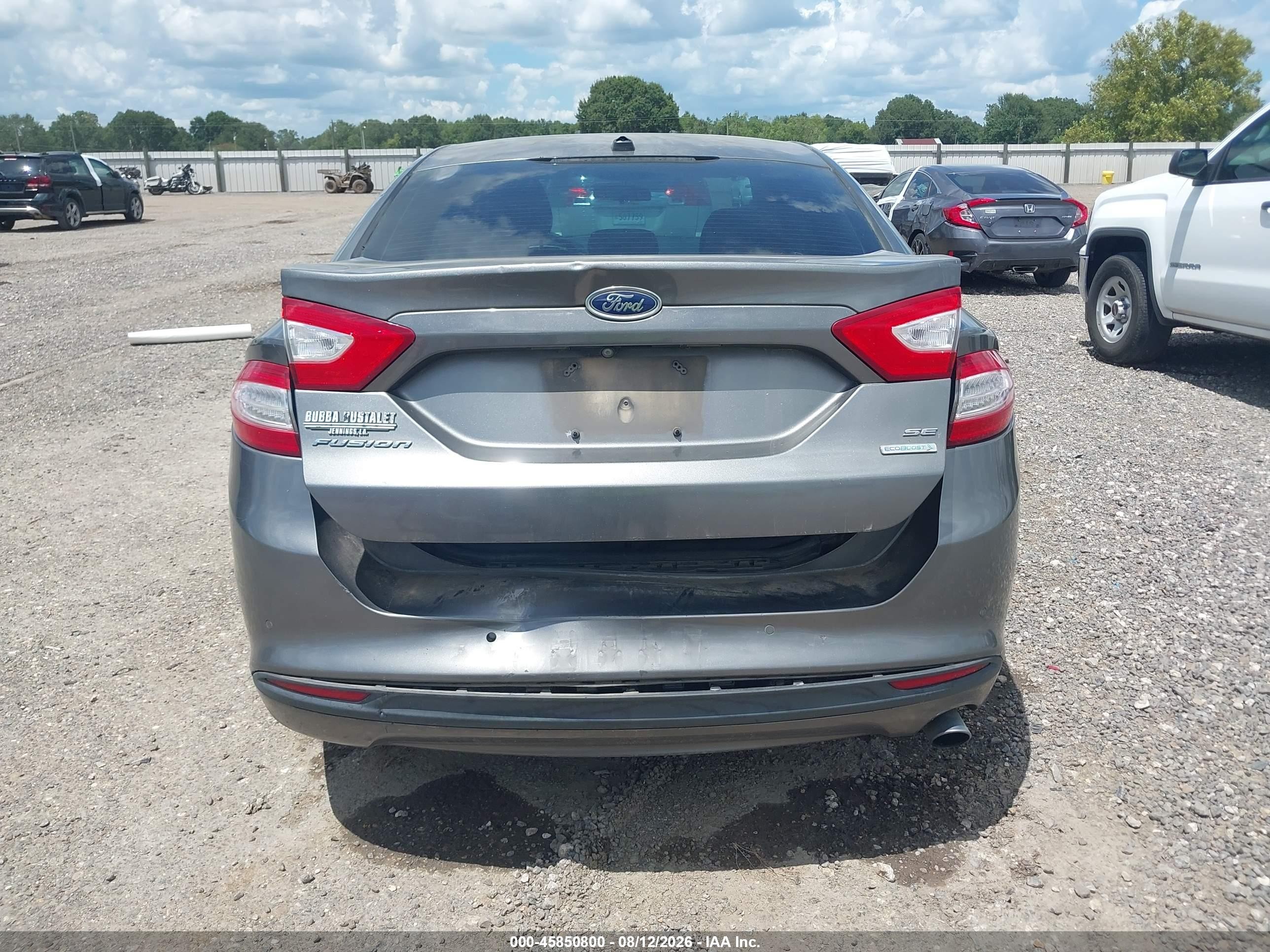 2014 Ford Fusion Se Gray vin: 3FA6P0HD3ER386391