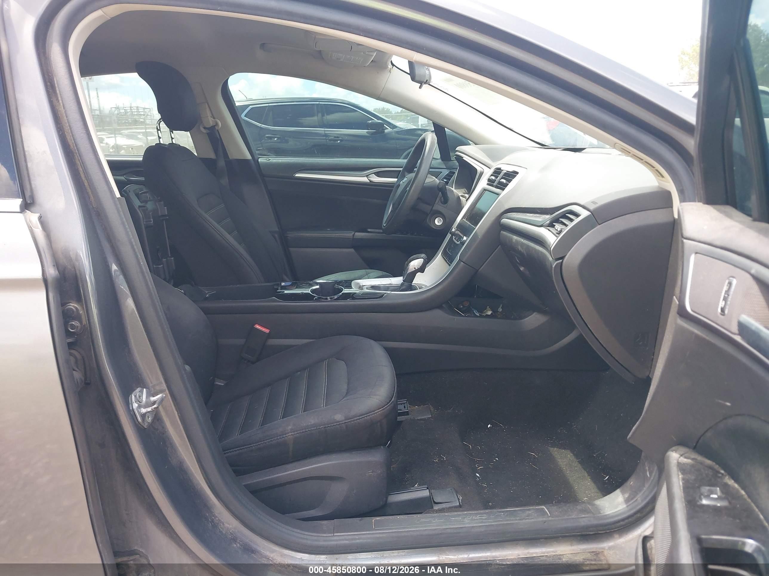 2014 Ford Fusion Se Gray vin: 3FA6P0HD3ER386391