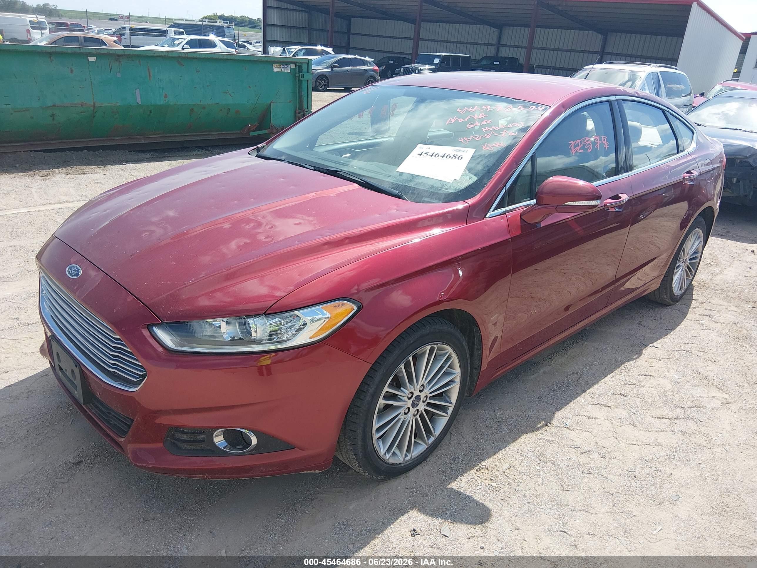 2014 Ford Fusion Se Red vin: 3FA6P0HD3ER391560