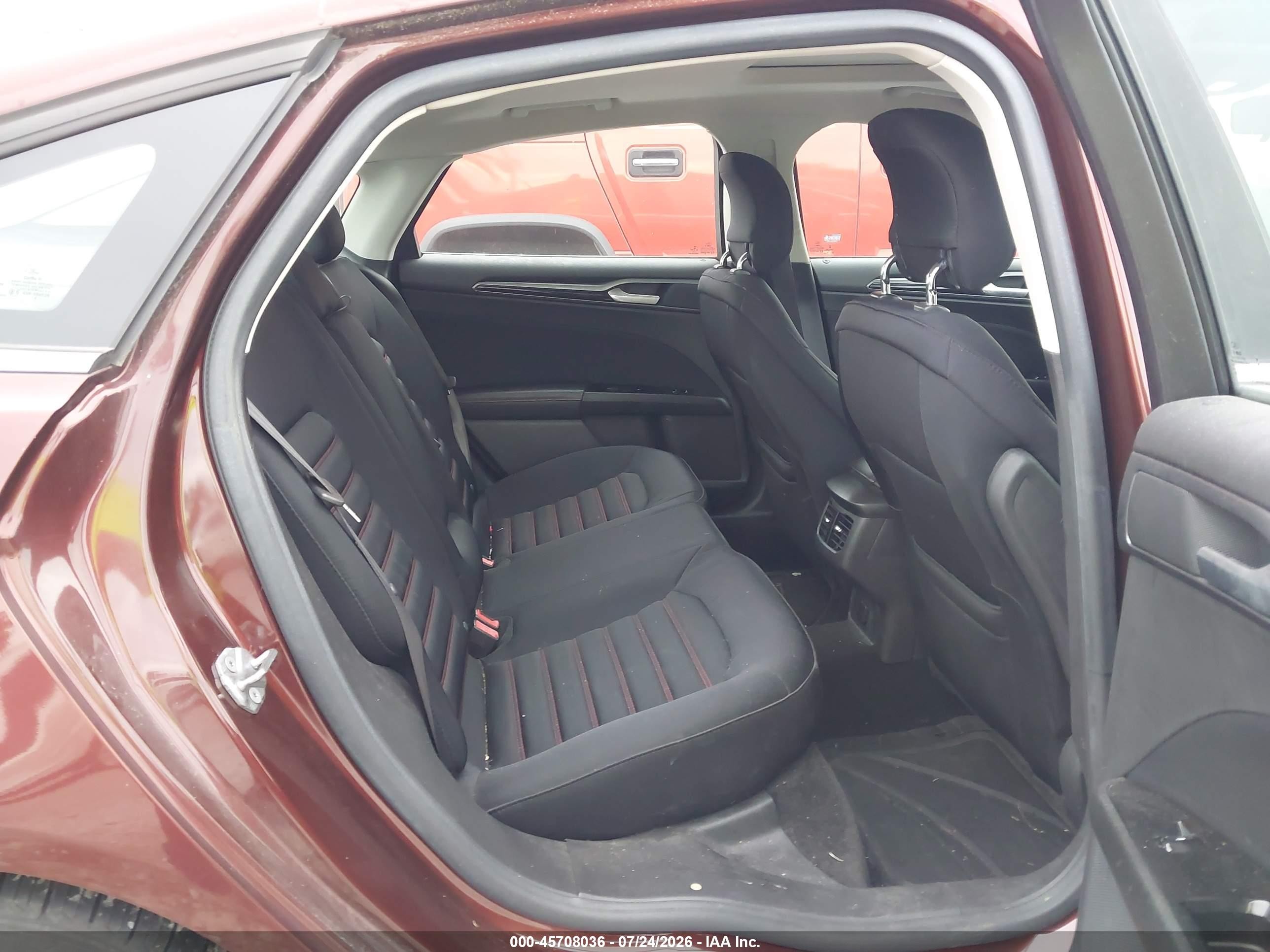 2015 Ford Fusion Se Maroon vin: 3FA6P0HD3FR109628