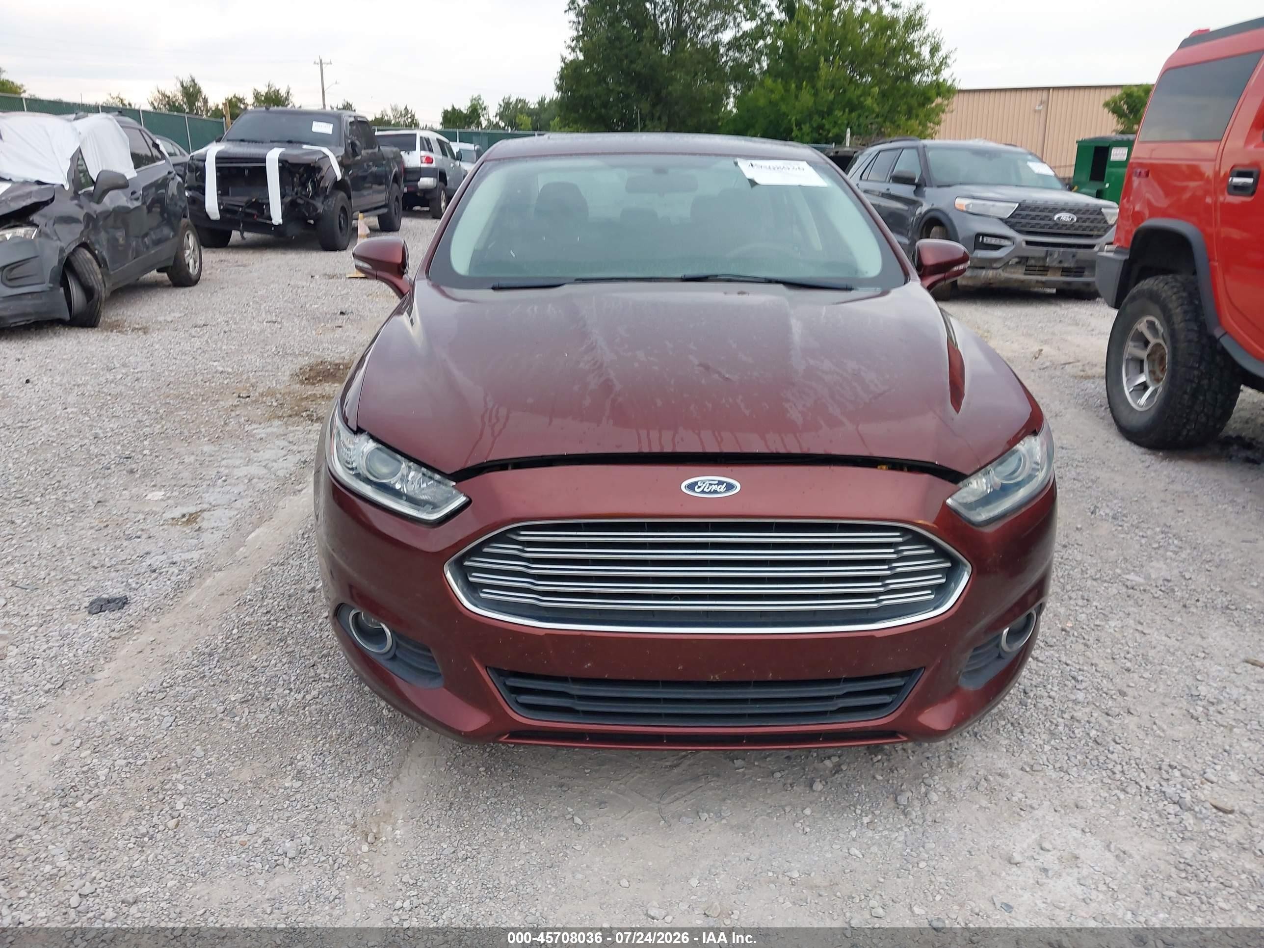 2015 Ford Fusion Se Maroon vin: 3FA6P0HD3FR109628