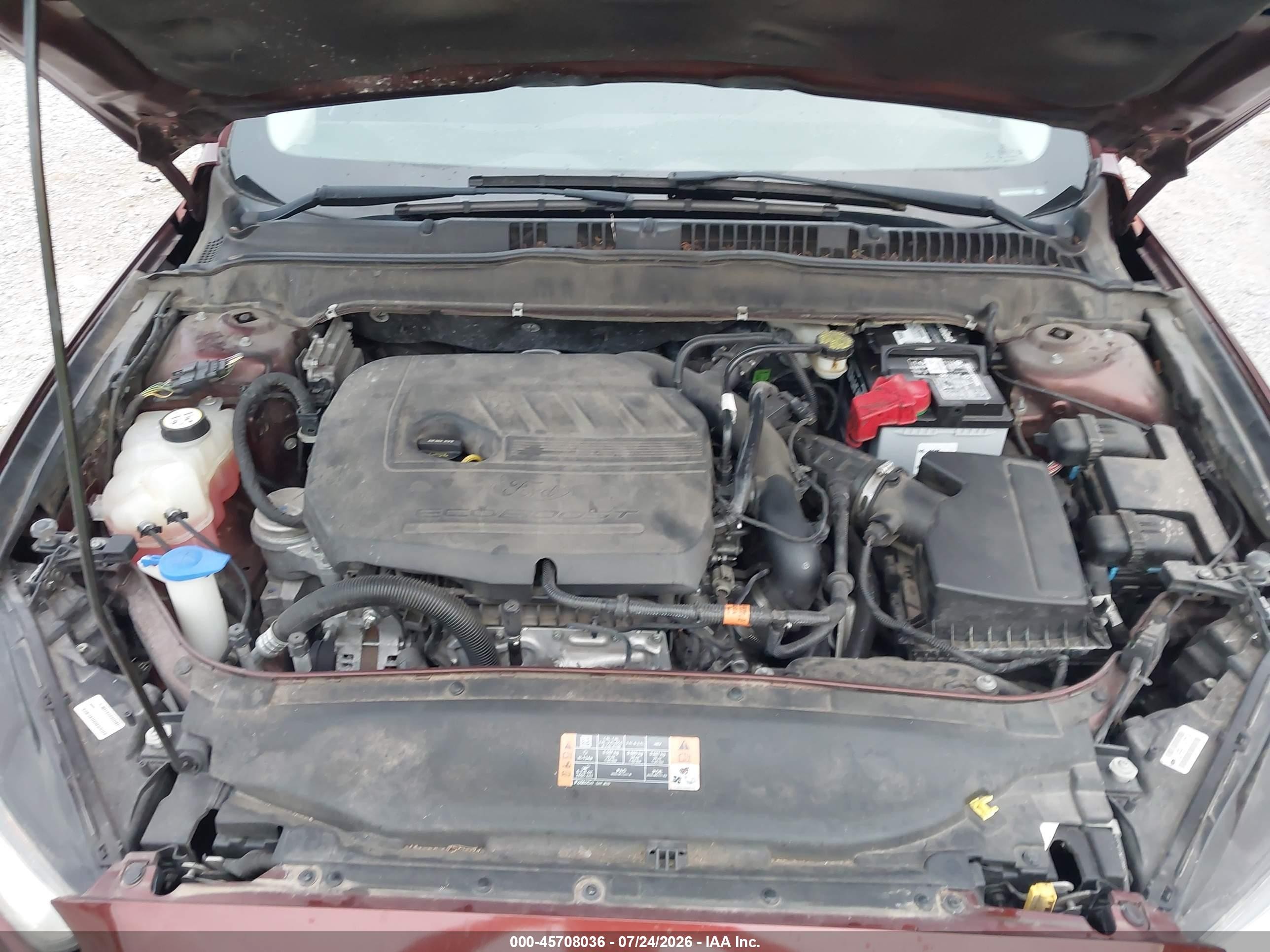 2015 Ford Fusion Se Maroon vin: 3FA6P0HD3FR109628