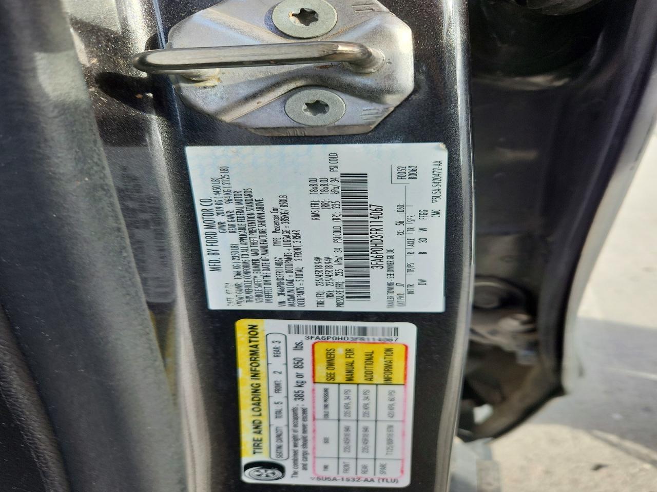 2015 Ford Fusion Se Gray vin: 3FA6P0HD3FR114067