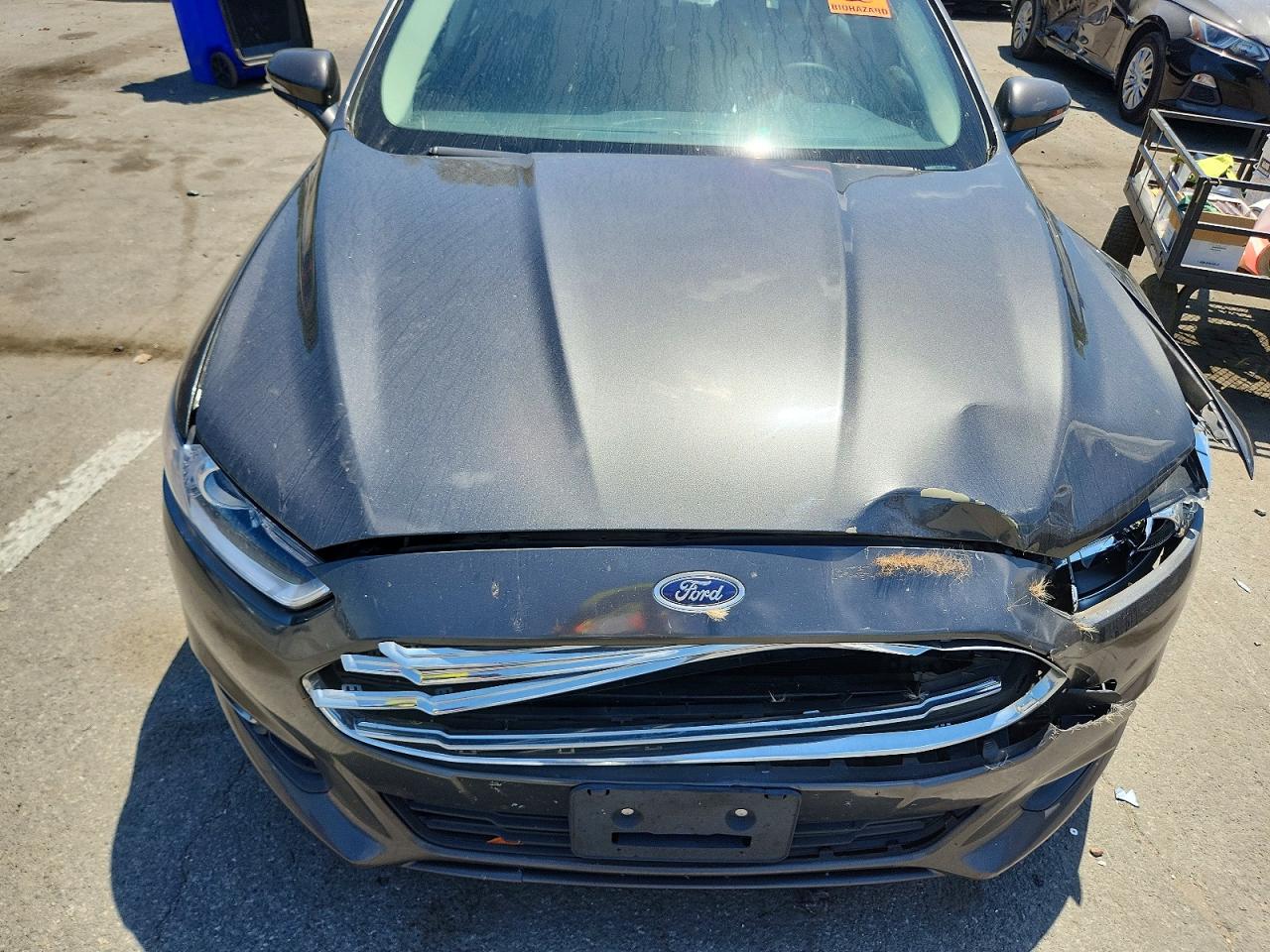 2015 Ford Fusion Se Gray vin: 3FA6P0HD3FR156738