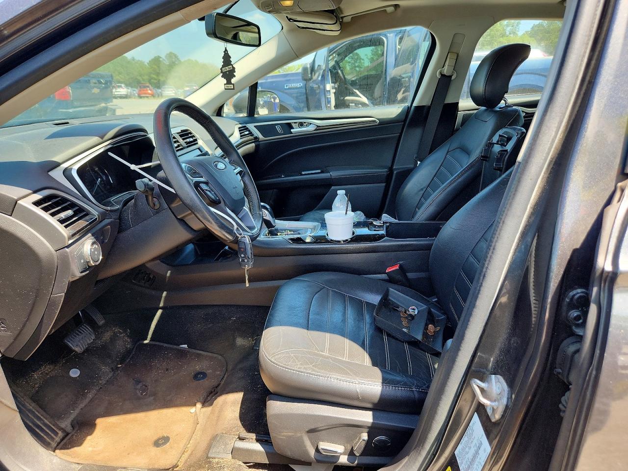 2015 Ford Fusion Se Gray vin: 3FA6P0HD3FR156738