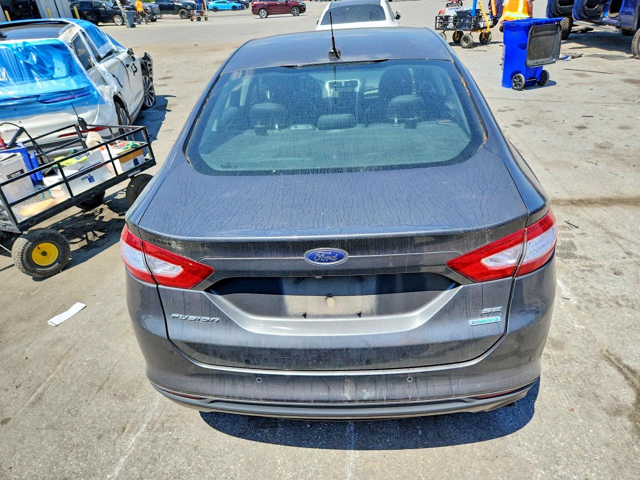 2015 Ford Fusion Se Gray vin: 3FA6P0HD3FR156738